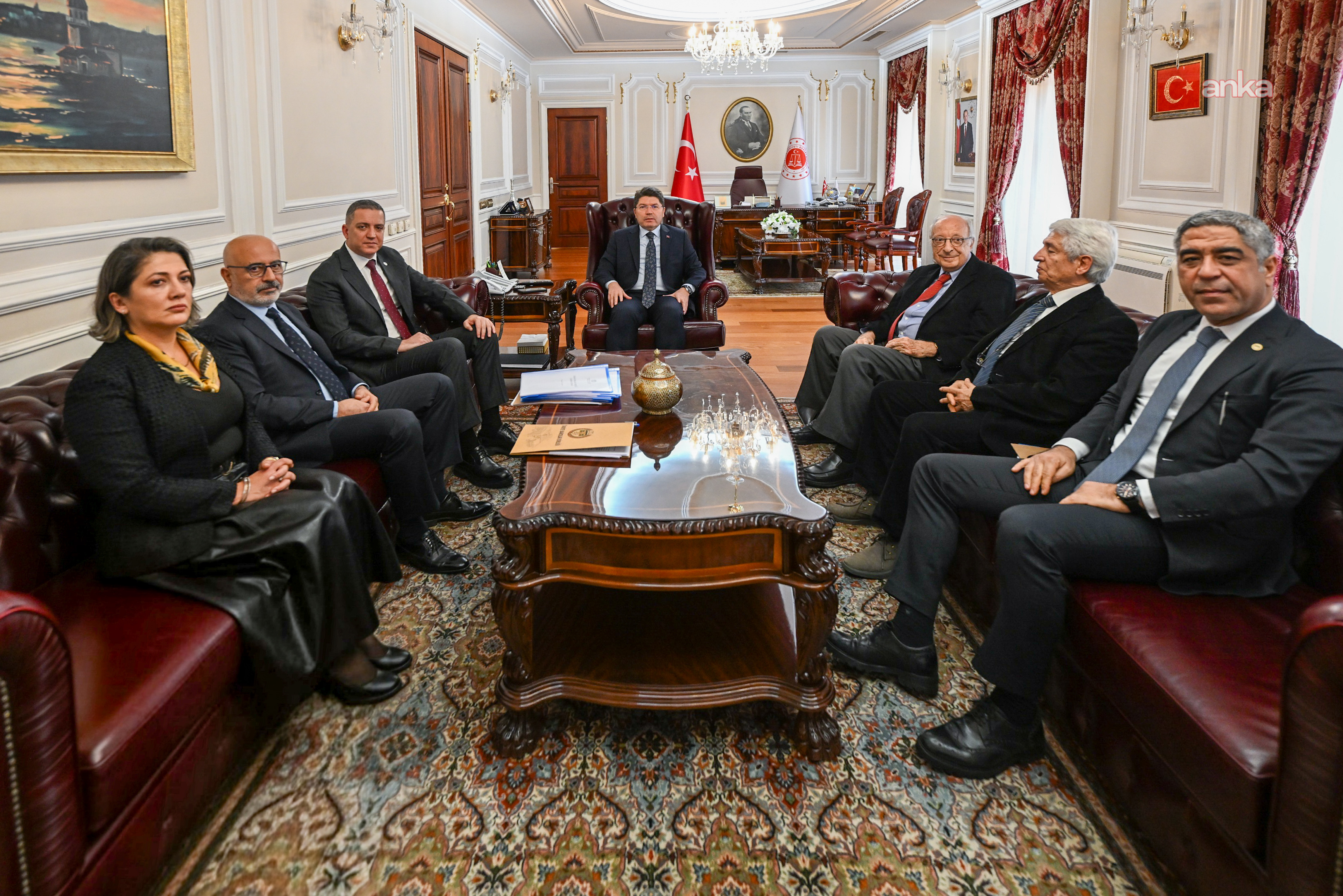 Adalet Bakanı Tunç, TBB Başkanı Sağkan ile görüştü
