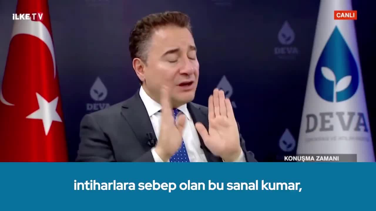 Ali Babacan'dan sanal bahis çağrısı: "Fişi çekip işi bitirin"