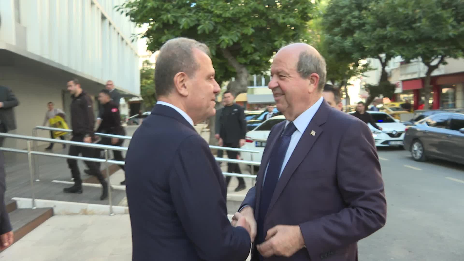 KKTC’nin 5. Cumhurbaşkanı Tatar'dan Mersin Büyükşehir Belediye Başkanı Seçer’e ziyaret