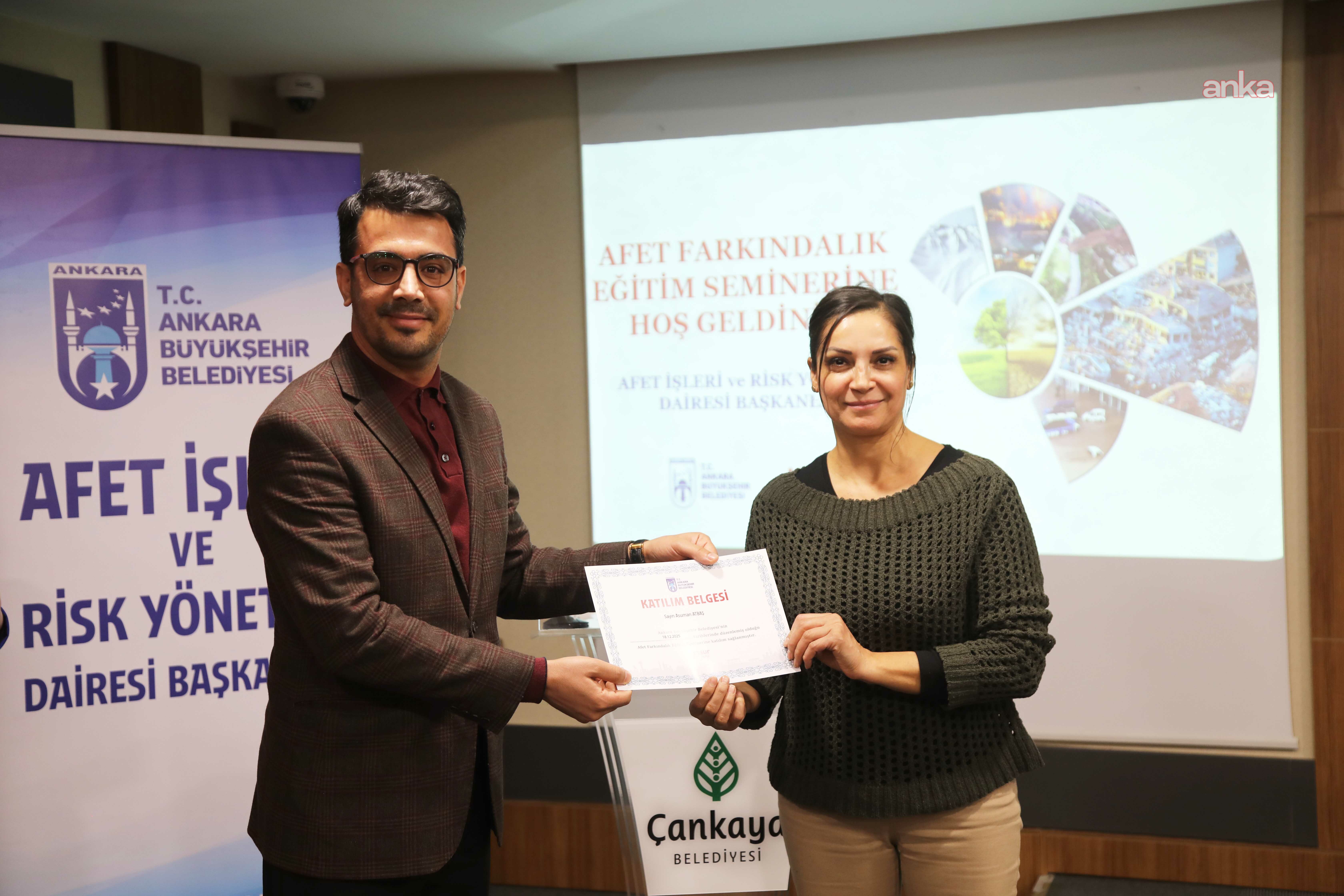Çankaya Belediyesi personeline afetlere hazırlık eğitimi