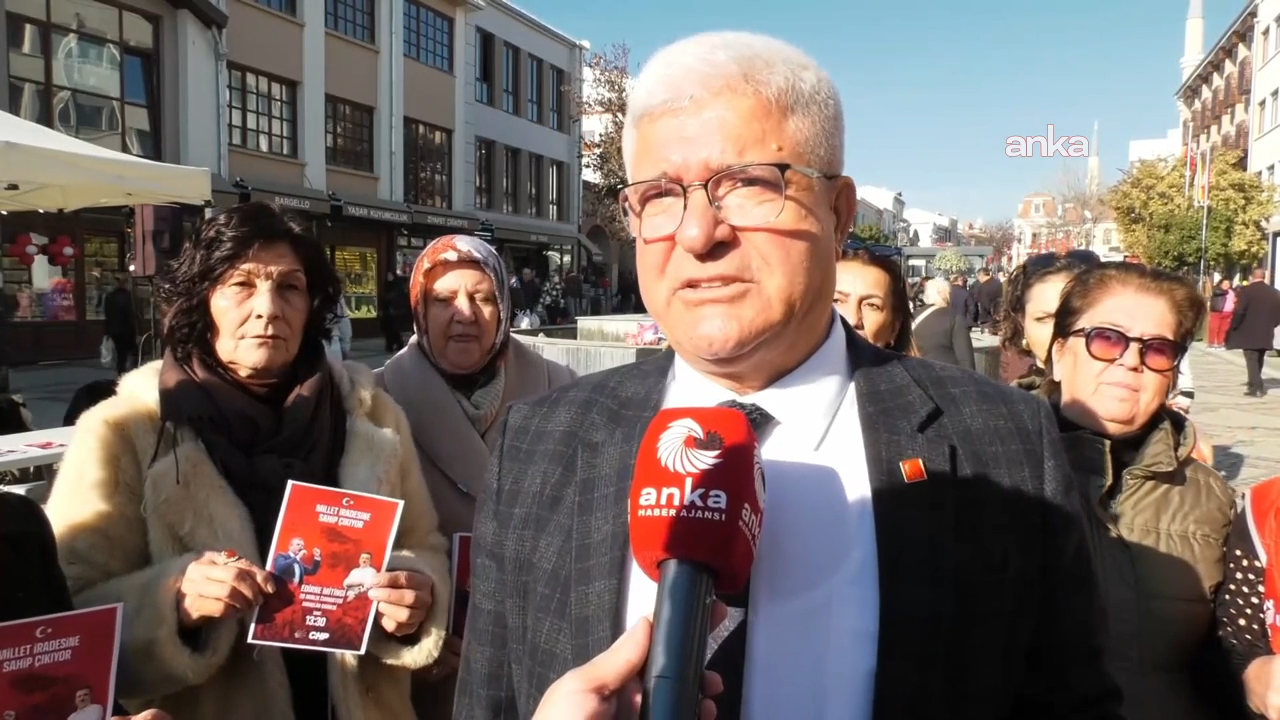 CHP’nin “Millet İradesine Sahip Çıkıyor” mitingi Edirne’de yapılacak... İl Başkanı Balkanlı: “Tüm kesimleri seslerini duyurmaları için mitingimize bekliyoruz”