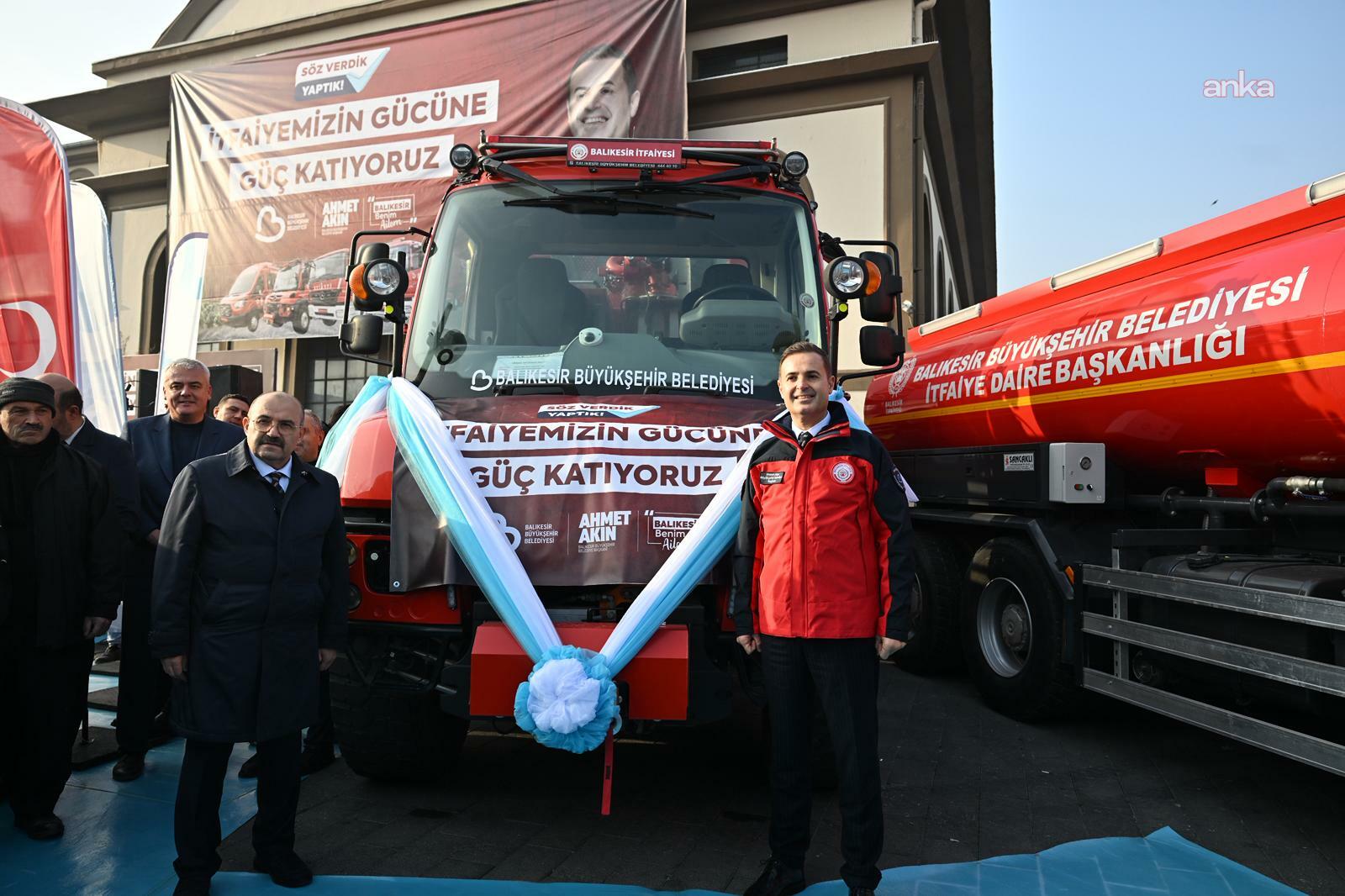 Balıkesir Büyükşehir Belediyesi, itfaiye teşkilatını 7 yeni araç ile güçlendirdi