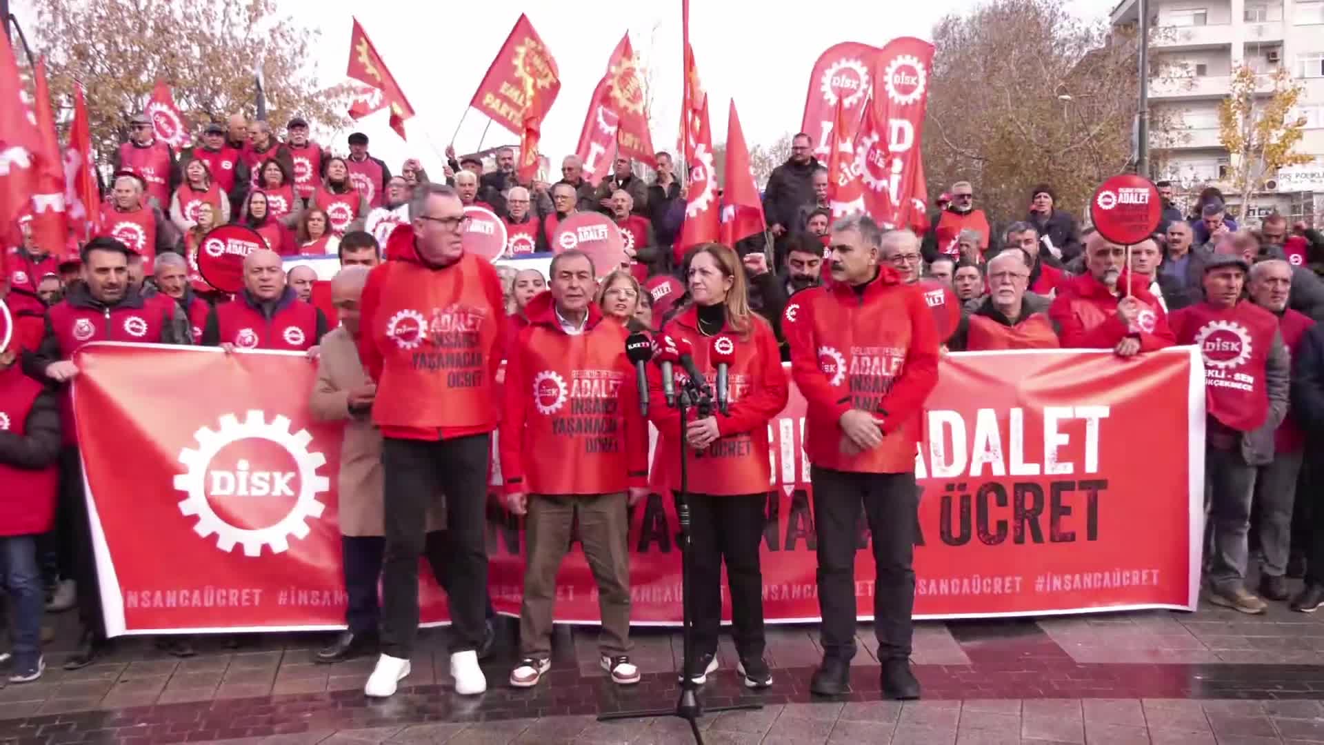 DİSK, insanca yaşanılacak ücret için Ankara’ya yürüyor! Çerkezoğlu: "Bu yürüyüş, Türkiye işçi sınıfının geleceğini kurma yürüyüşüdür"