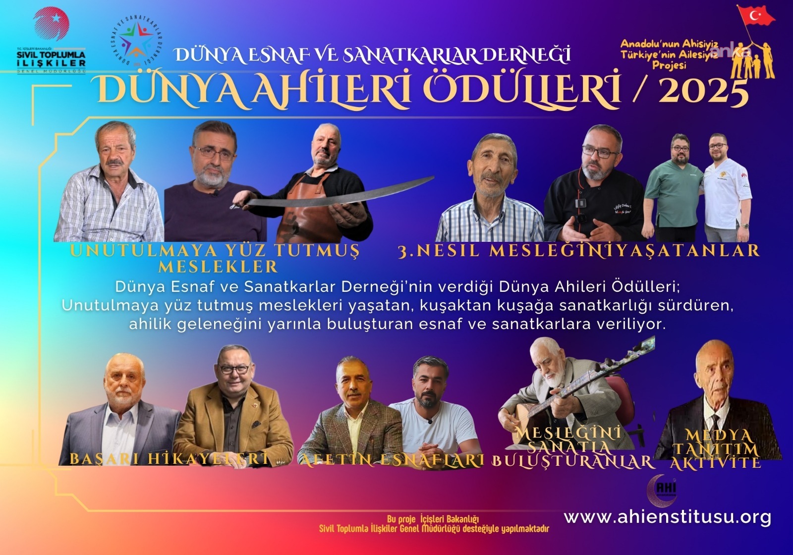 Dünya Esnaf ve Sanatkarlar Derneği’nin “Dünya Ahileri Ödülleri” sahiplerini buldu