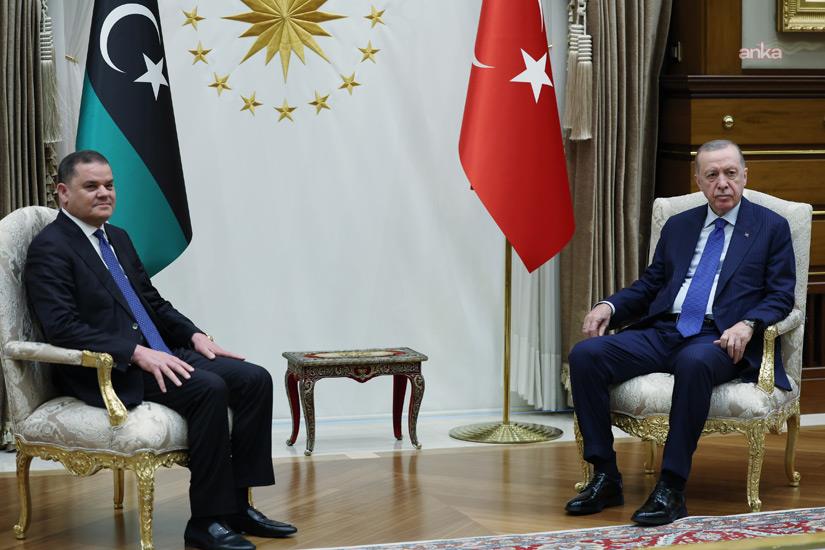 Cumhurbaşkanı Erdoğan, Libya Milli Birlik Hükümeti Başbakanı Dibeybe ile telefonda görüştü