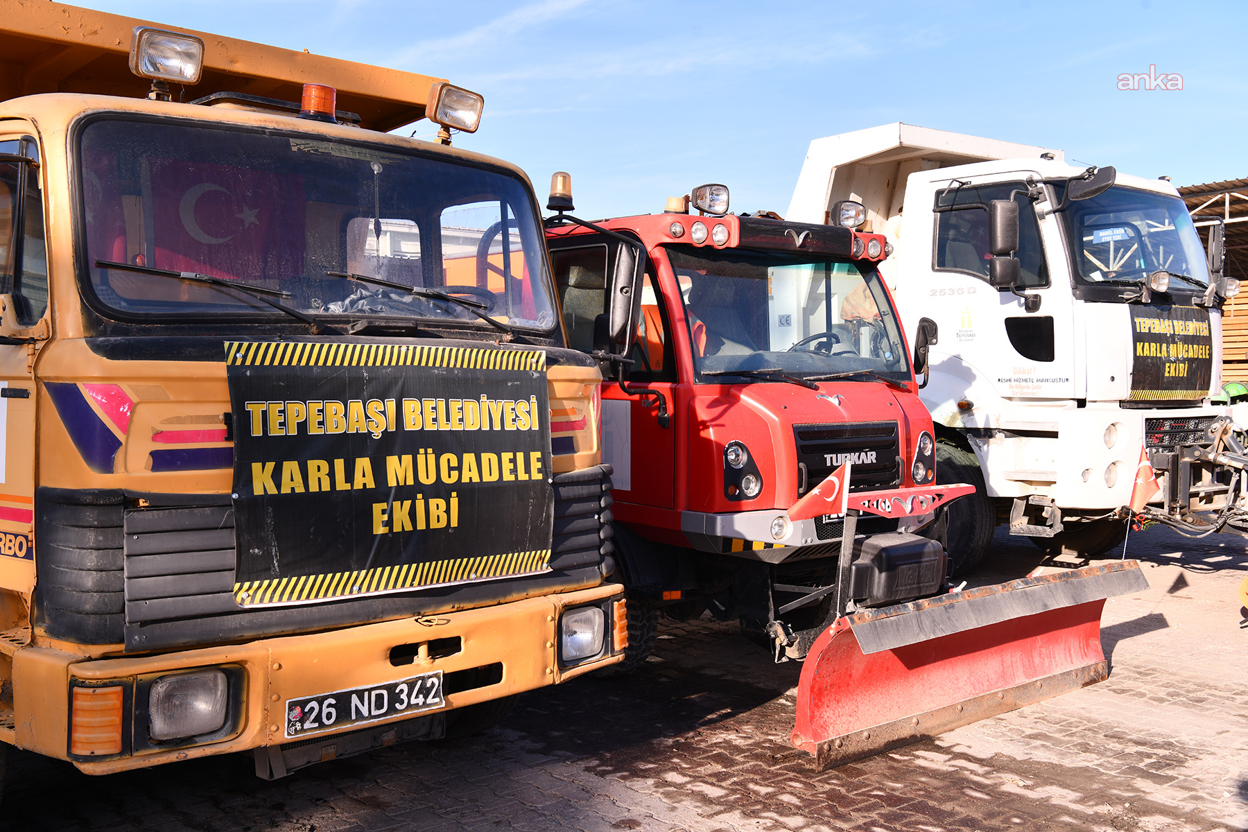 Tepebaşı Belediyesi, karla mücadeleye hazır