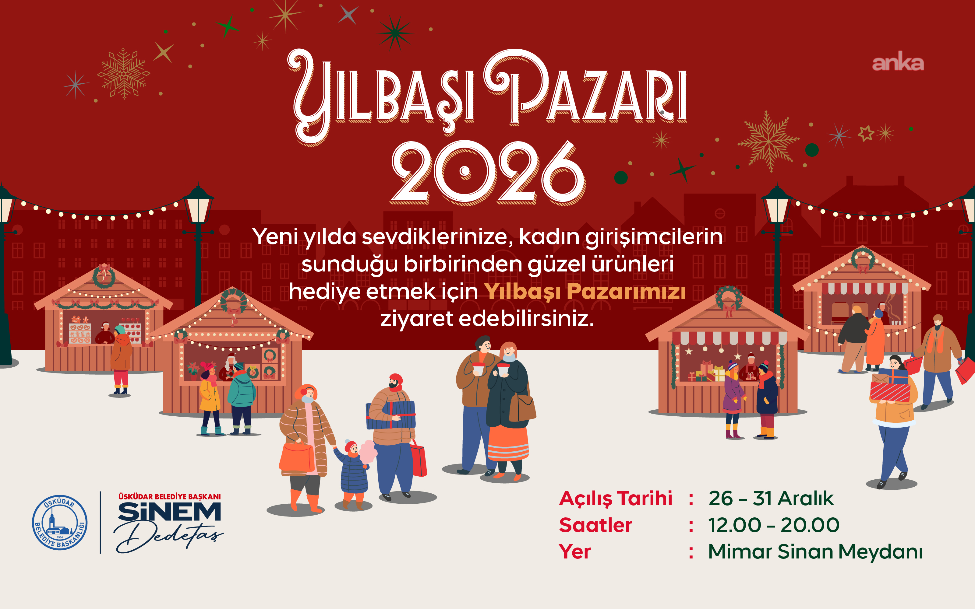 “2026 Yılbaşı Pazarı” Üsküdar'da ziyaretçilerini bekliyor