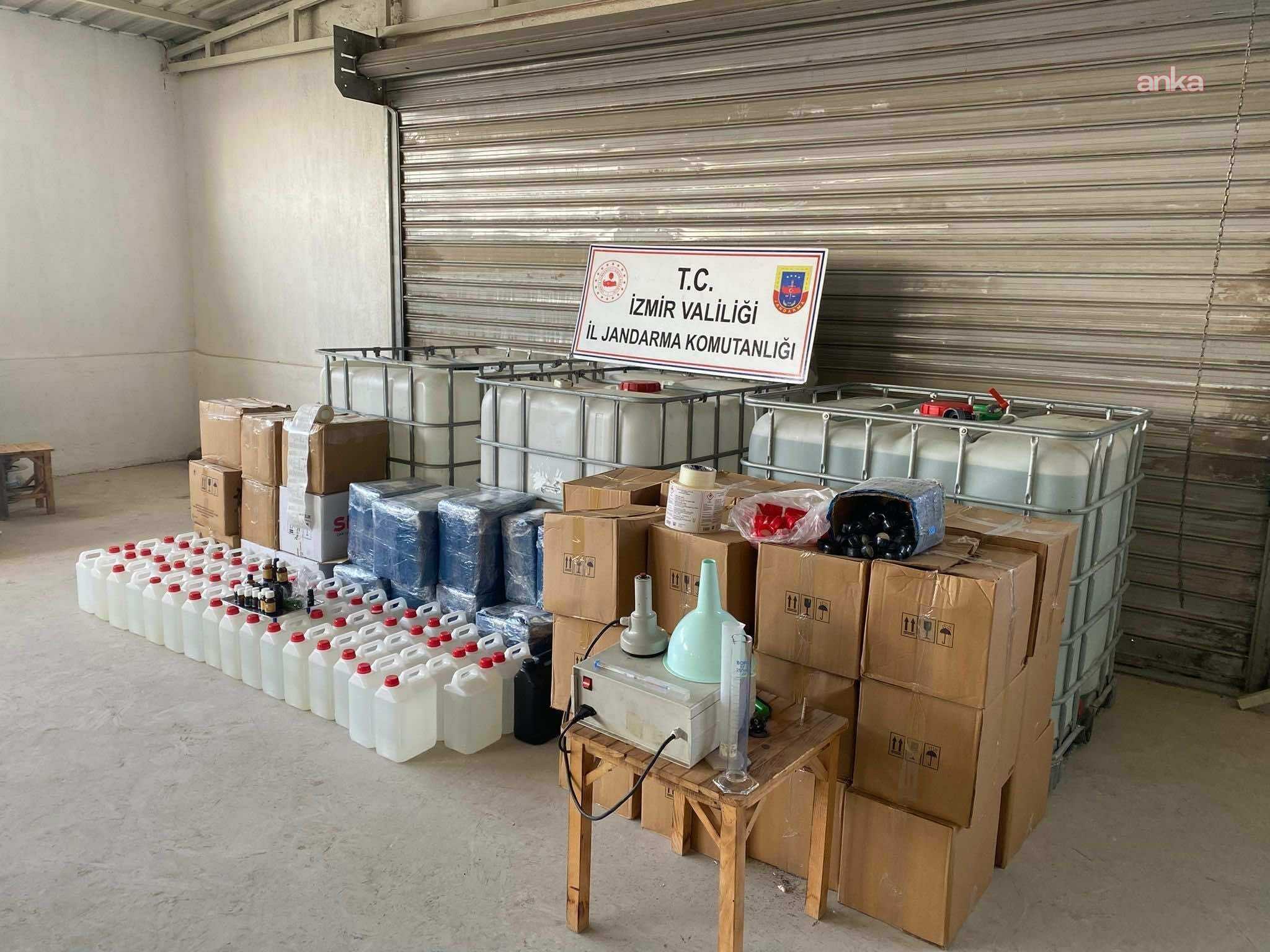 İzmir’de yılbaşı öncesi 1,5 milyon değerinde kaçak etil alkol ele geçirildi