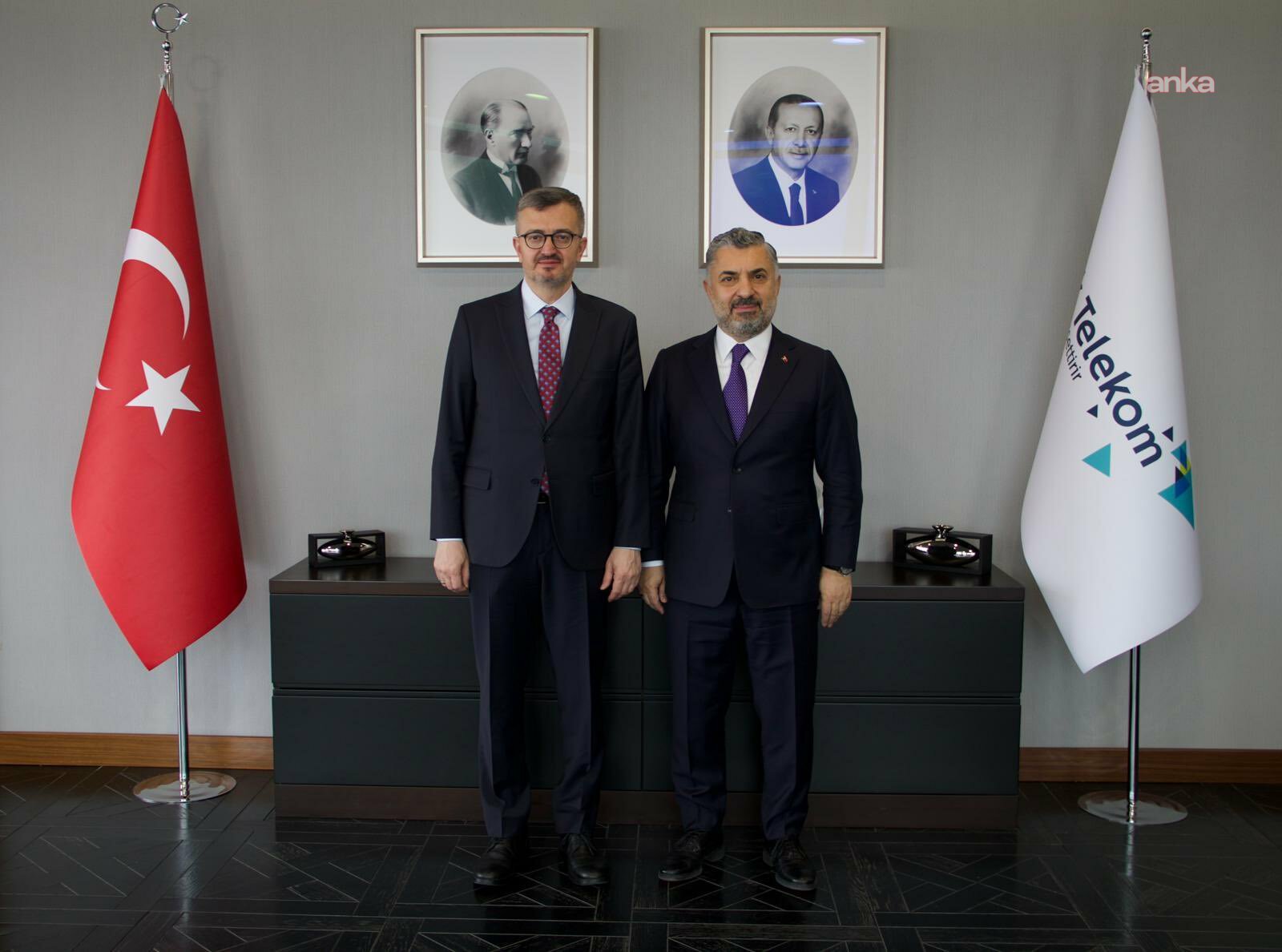 İletişim Başkanı Duran'dan Türk Telekom CEO'su Şahin'e ziyaret