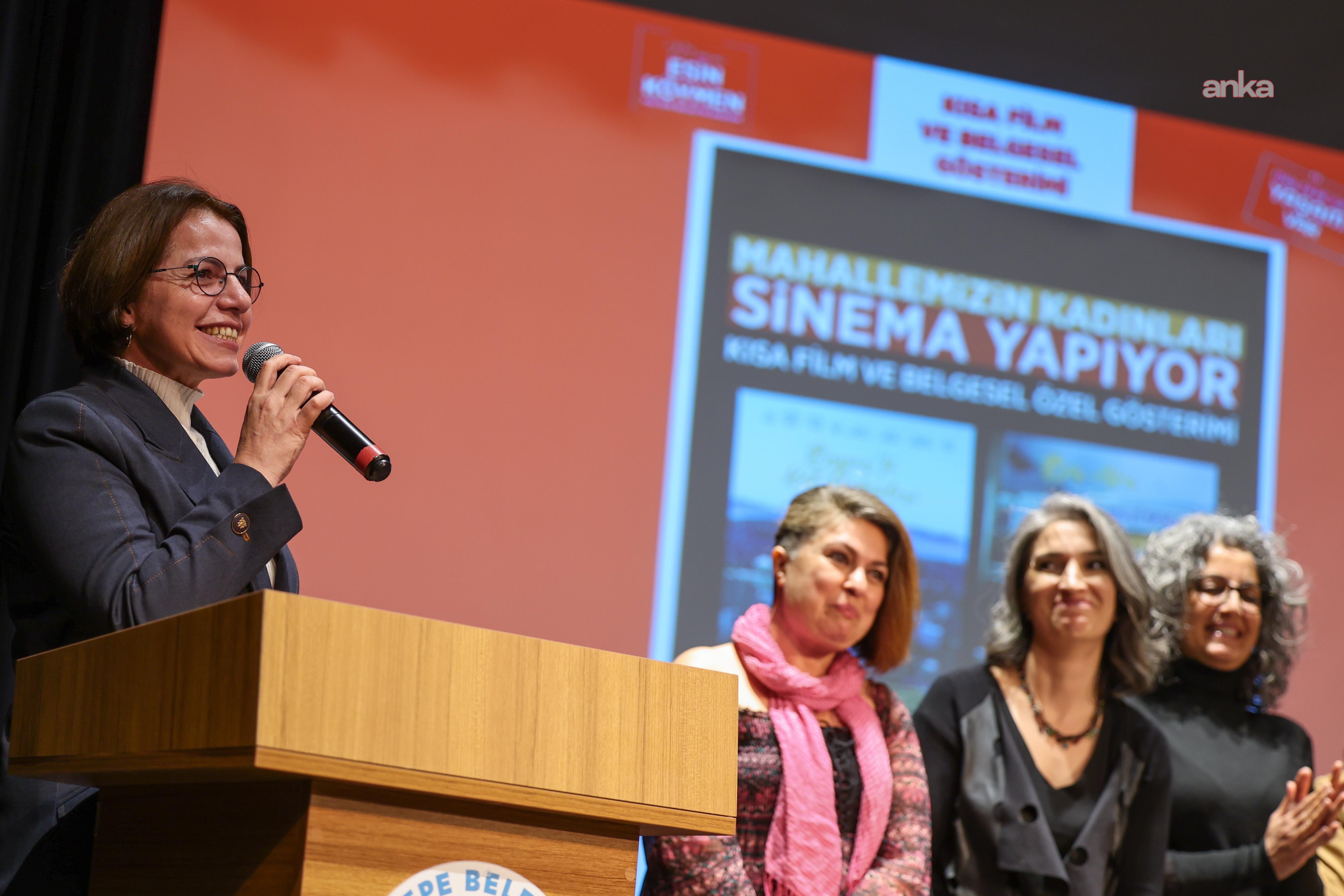 Maltepe Belediye Başkanı Köymen, kadınların yazıp yönettiği kısa film ve belgeseli izledi