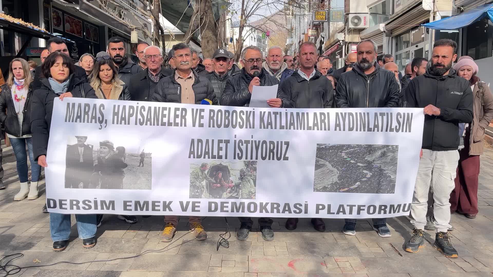 Tunceli’de Maraş ve Uludere açıklaması: "Hakikat ve adalet arayışımızı sürdüreceğiz"