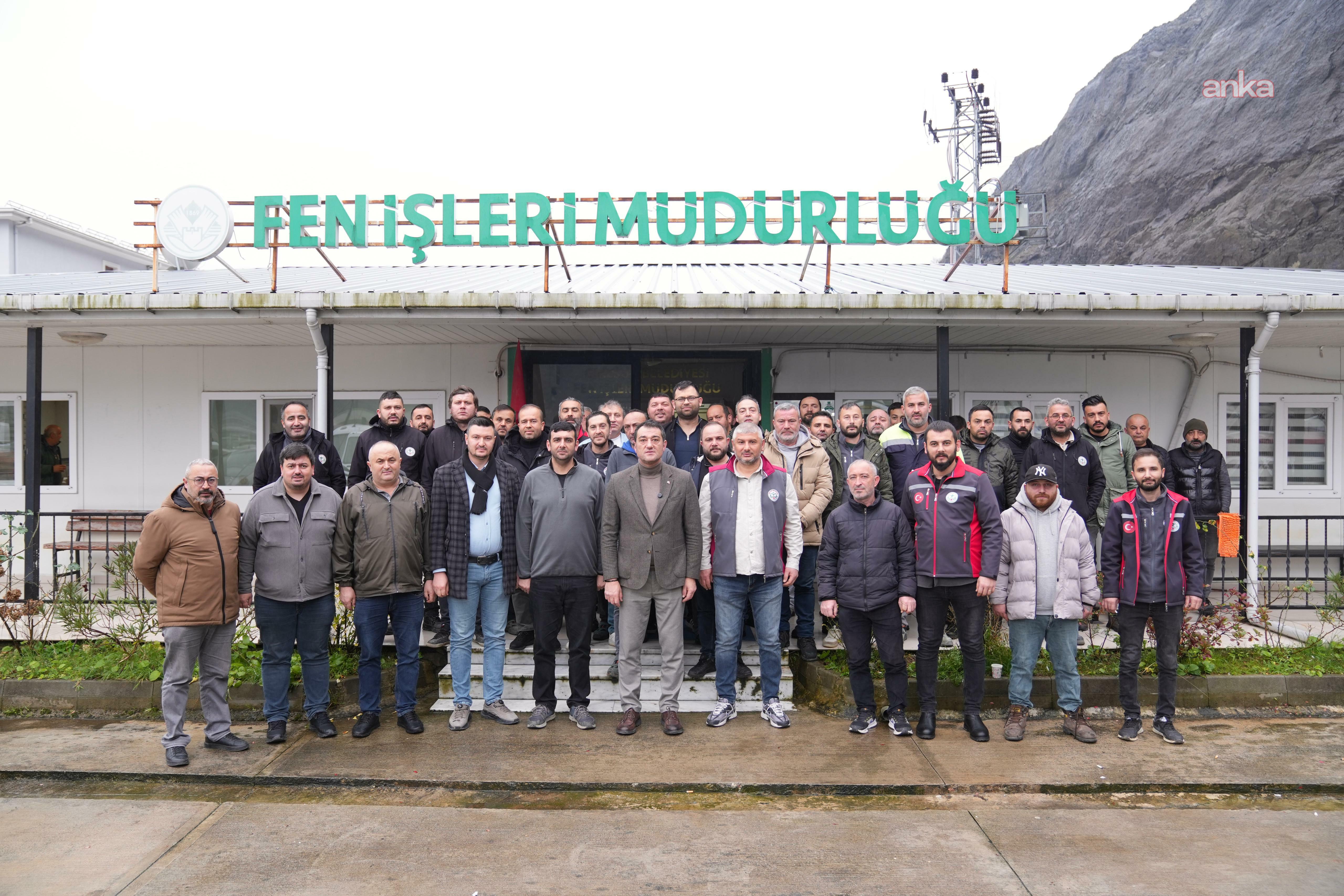 Giresun Belediye Başkanı Köse, Fen İşleri personeliyle buluştu