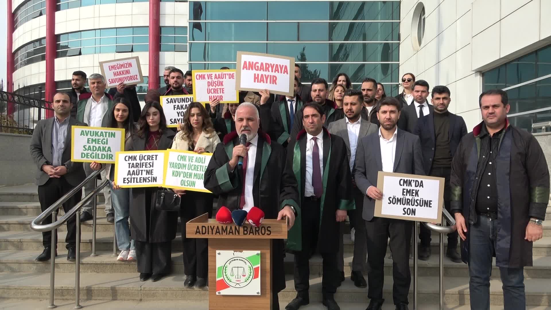 Adıyaman Barosu’ndan CMK ücret tarifesi ve KDV uygulamasına tepki