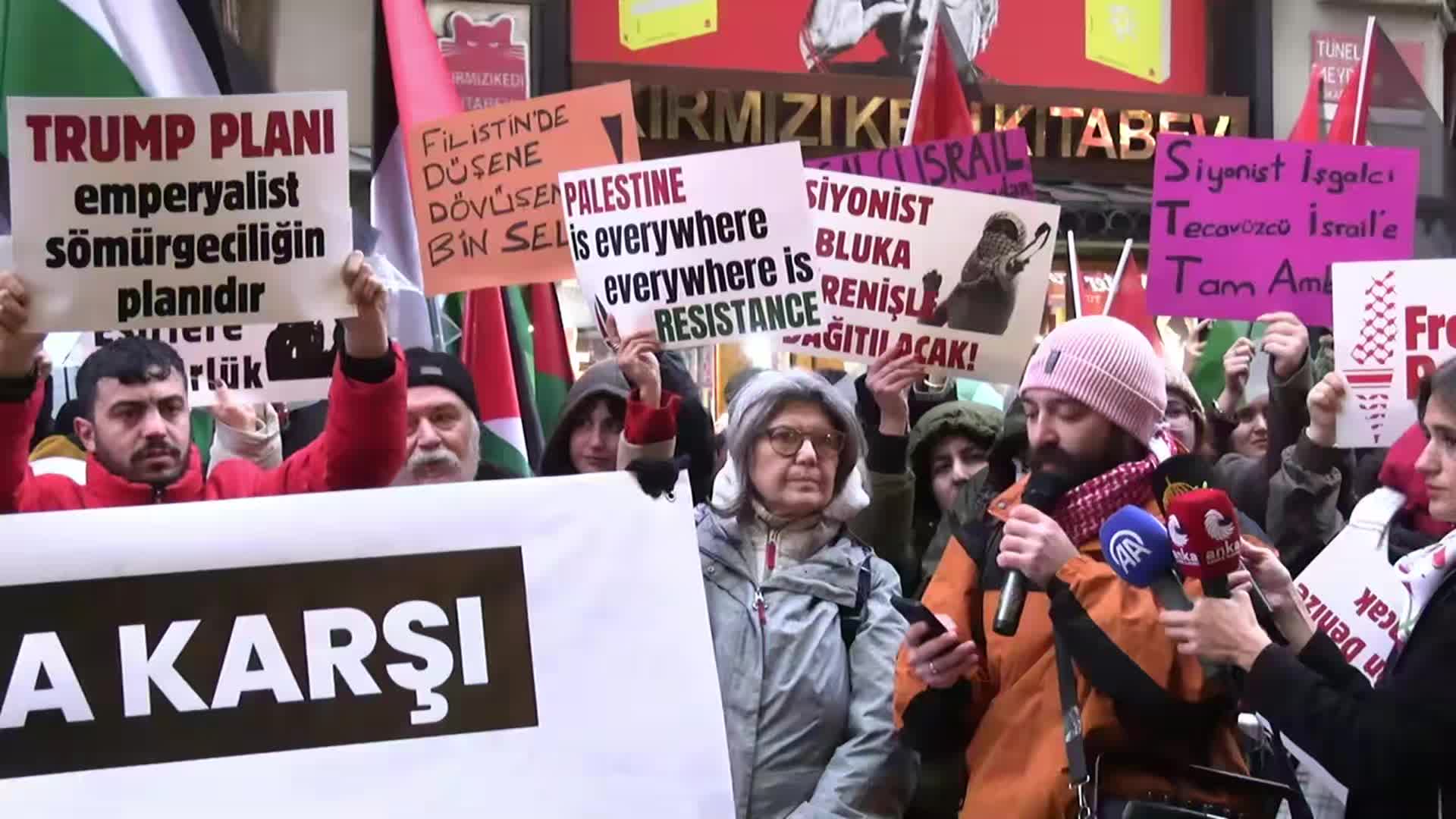 Filistin Eylem Komitesi, Trump'ın Gazze planını protesto etti