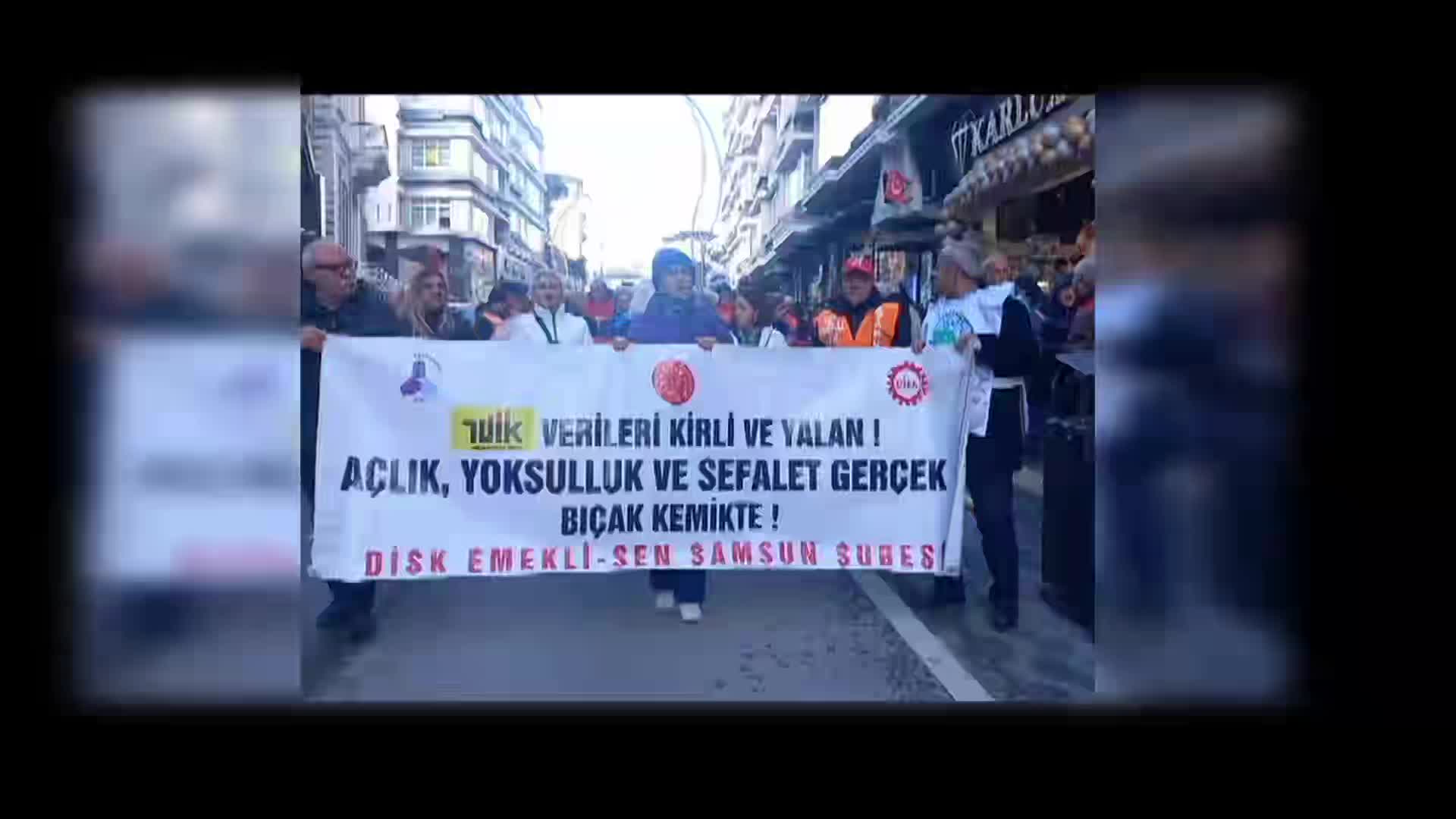 Samsun’da 2026 yılı bütçesi ve asgari ücrete protesto yürüyüşü