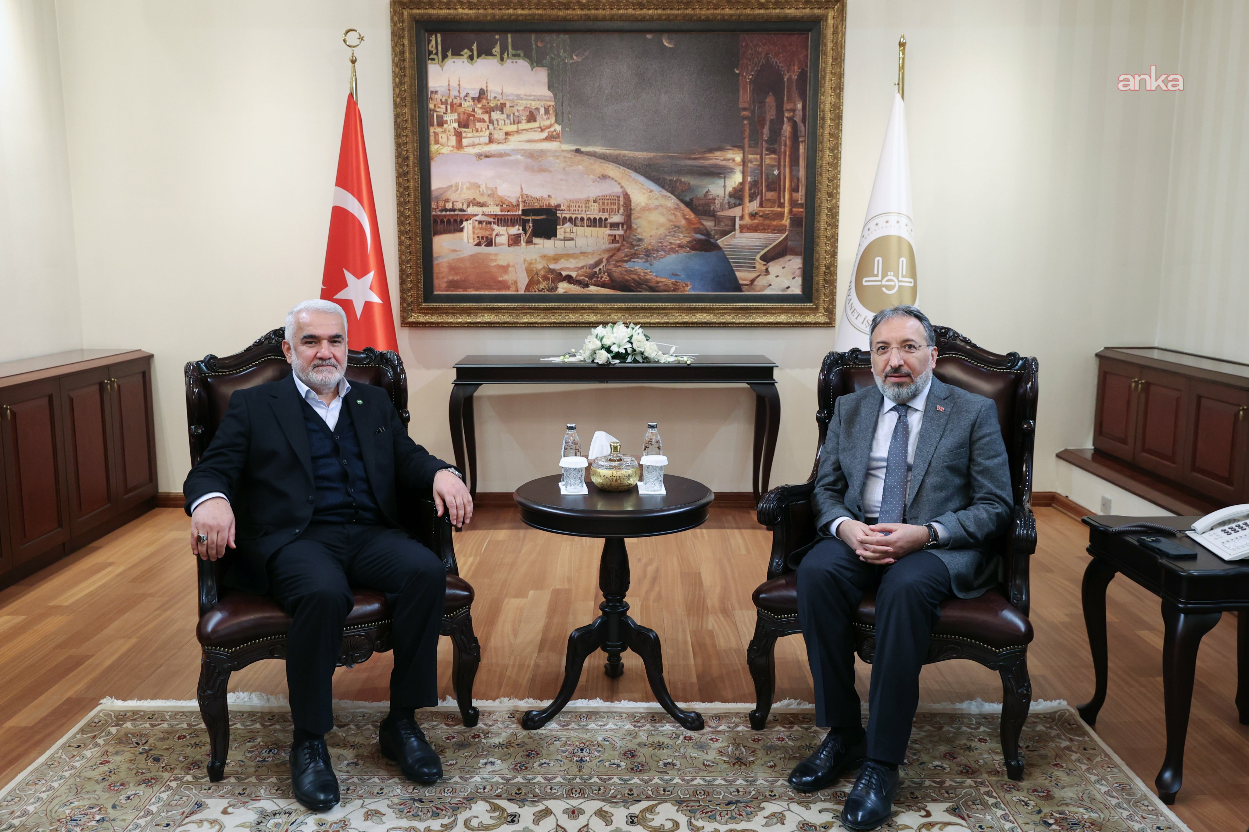 HÜDA PAR Genel Başkanı Yapıcıoğlu'ndan Diyanet İşleri Başkanı Arpaguş'a ziyaret