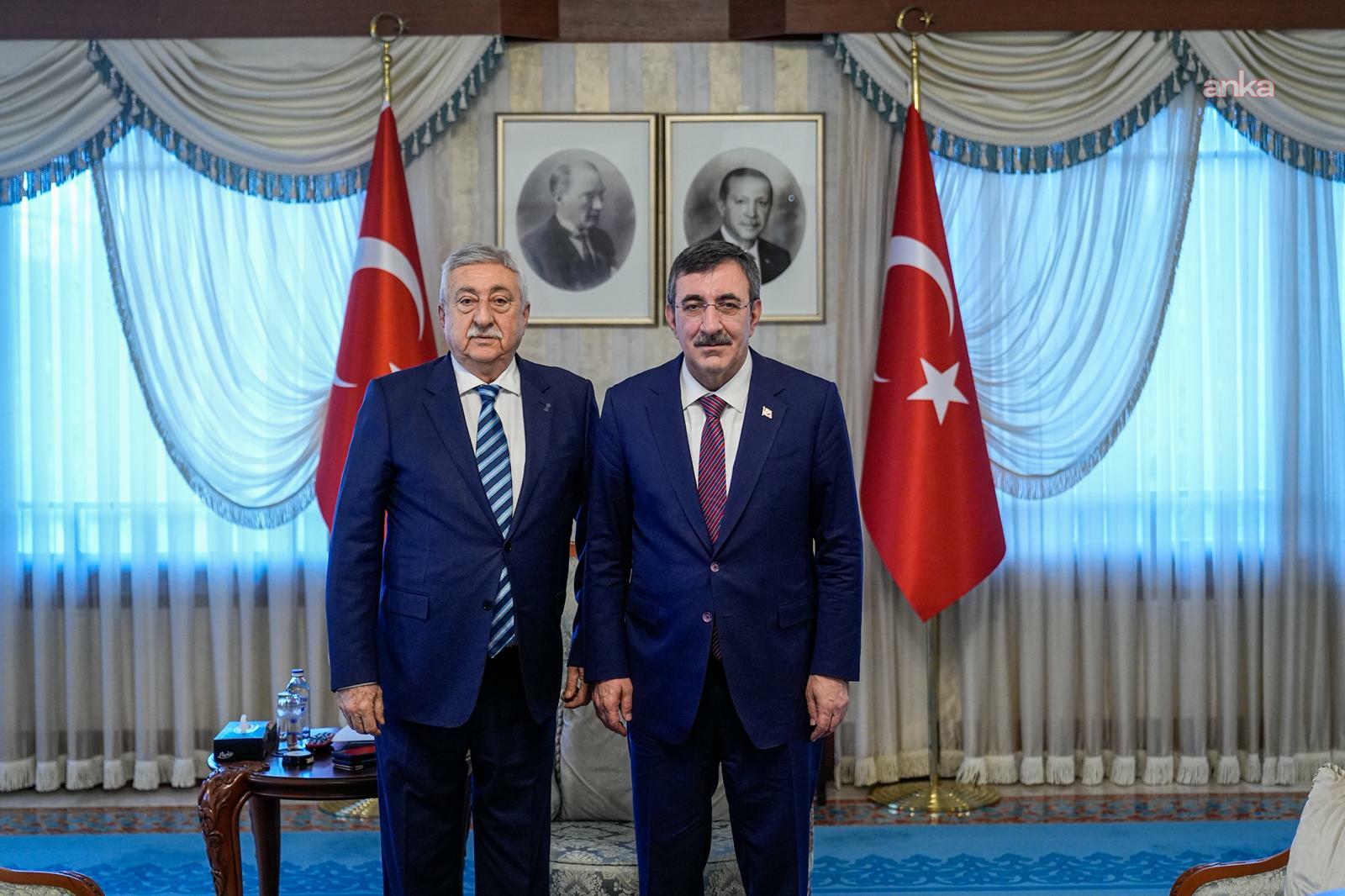 TESK Başkanı Palandöken, Cumhurbaşkanı Yardımcısı Yılmaz’ı ziyaret etti