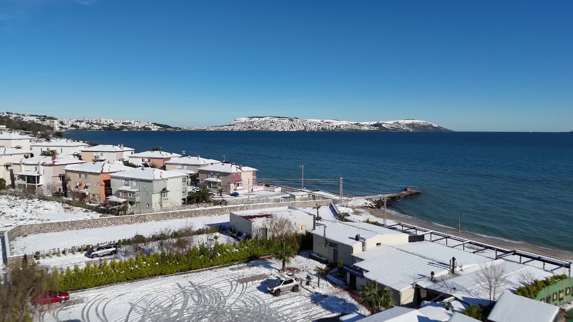 Sinop beyaza büründü: Kartpostallık kış manzaraları dronla görüntülendi