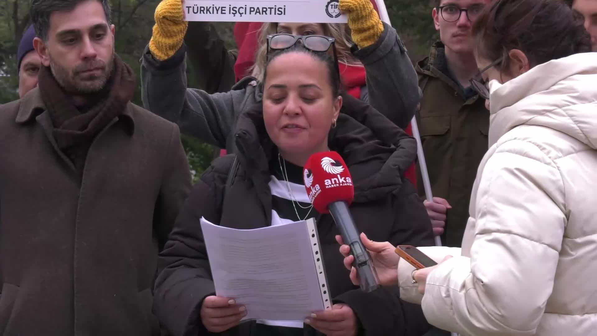 TİP'ten ABD Büyükelçiliği önünde "Venezuela" protestosu: "Bu saldırganlık karşısında Türkiye'de ve tüm dünyada emekçi halkları ayağa kalkmaya çağırıyoruz"