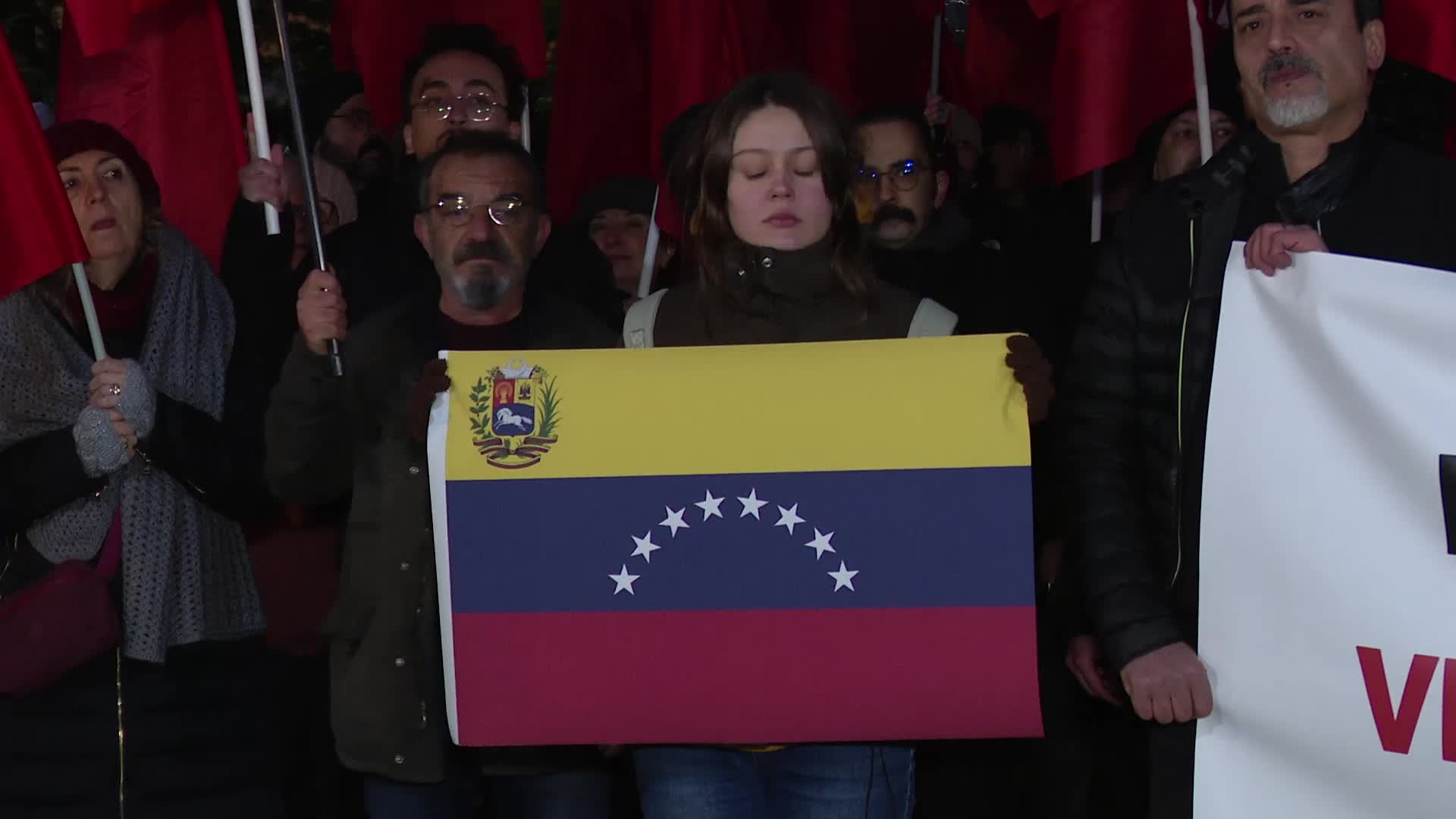 TKP'den ABD Büyükelçiliği önünde Venezuela protestosu