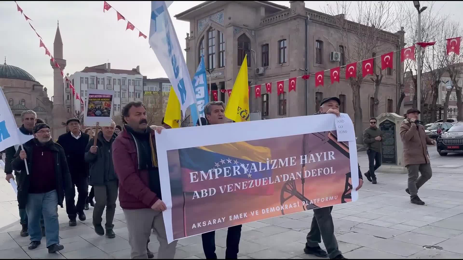 Aksaray'da TÜİK'in enflasyon verisi protesto edildi: "Son 10 yılda en az 11 çeyrek altınımızı elimizden aldılar"