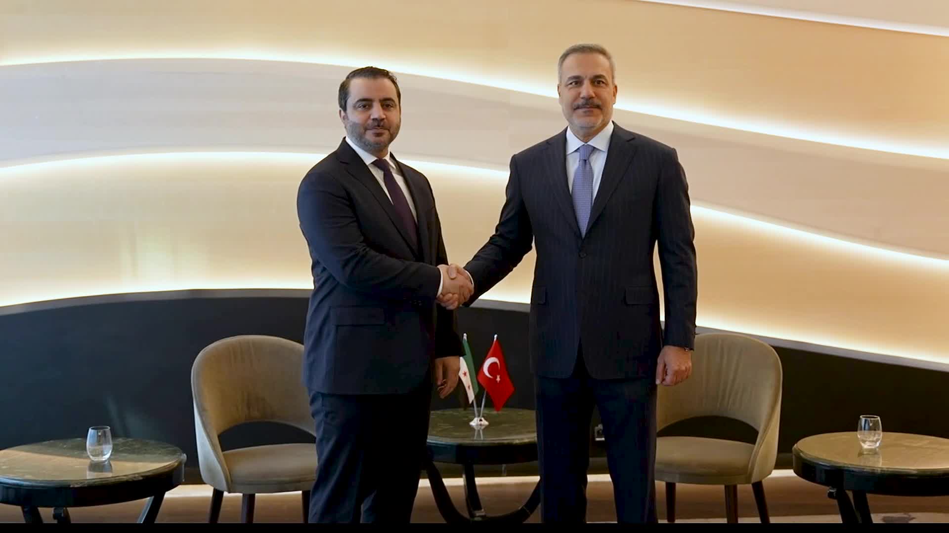 Dışişleri Bakanı Fidan, Suriye Dışişleri Bakanı Şeybani ile bir araya geldi