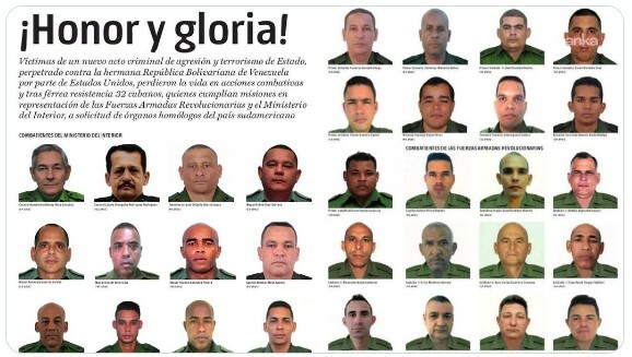 Küba, ABD’nin Maduro’yu kaçırdığı saldırıda ölen 32 Kübalı askerin isimlerini açıkladı