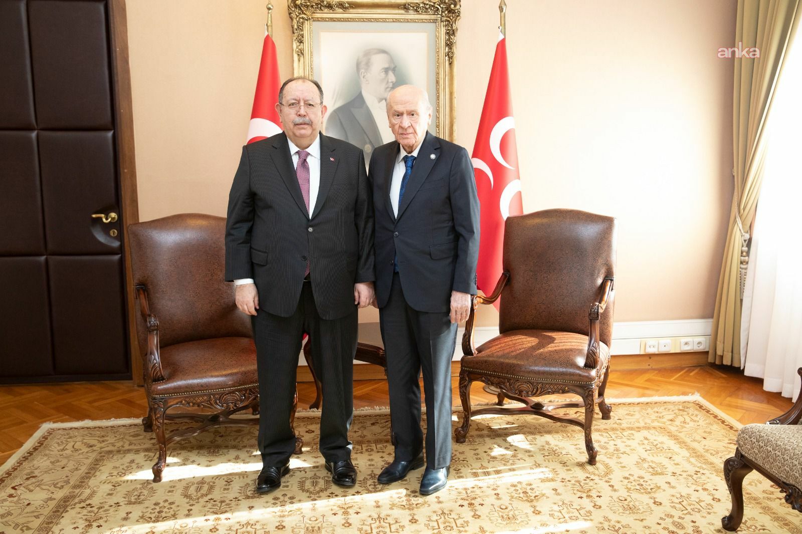 YSK Başkanı Yener'den, MHP Lideri Bahçeli'ye ziyaret