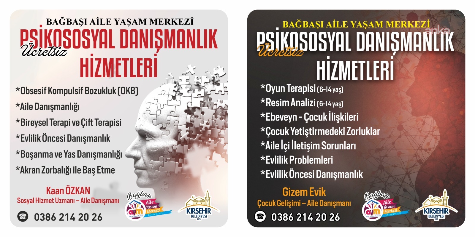 Kırşehir Belediyesi'nden ücretsiz psikososyal danışmanlık hizmeti