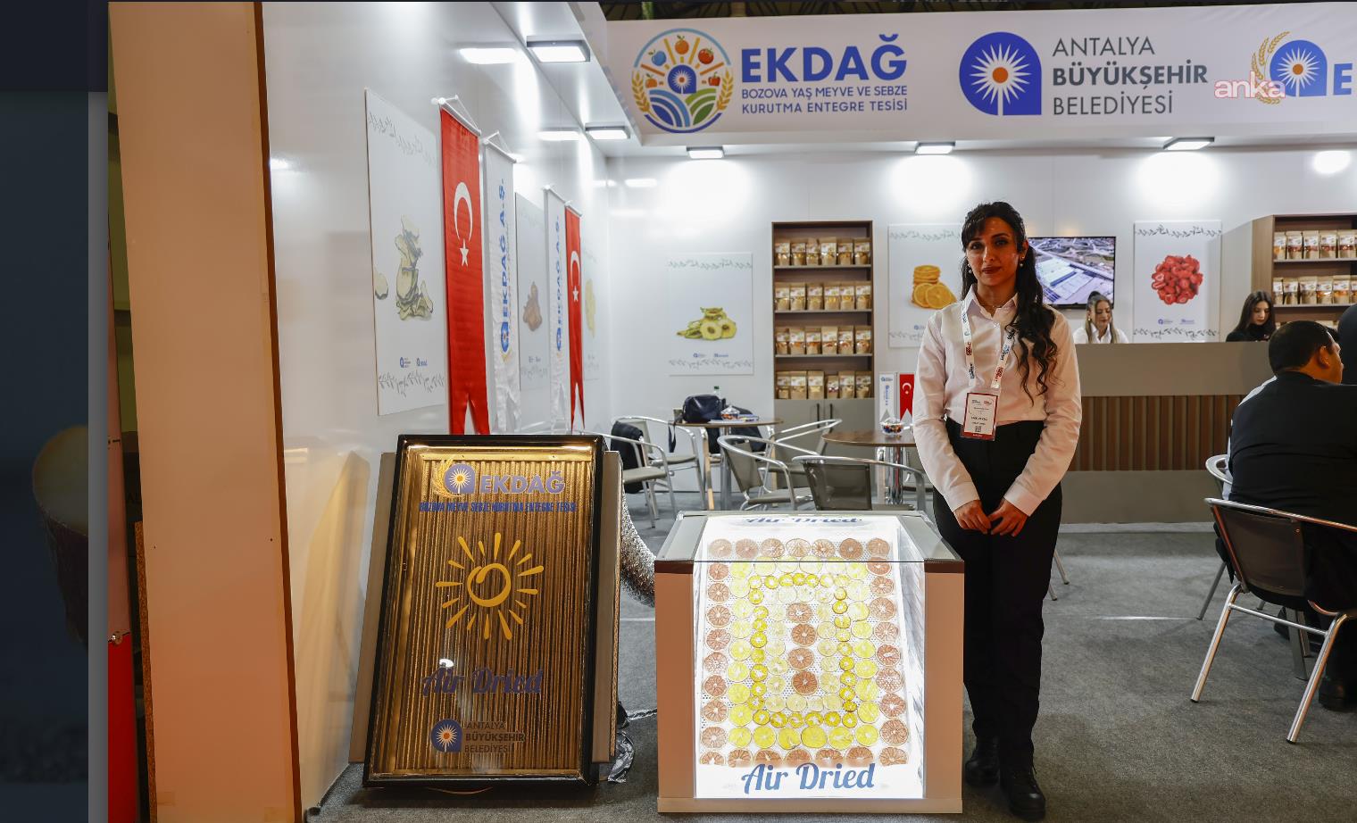 EKDAĞ’ın kurutma tesisinde üretilen ürünler, Uluslararası Gıda ve İçecek İhtisas Fuarı’nda tanıtılıyor