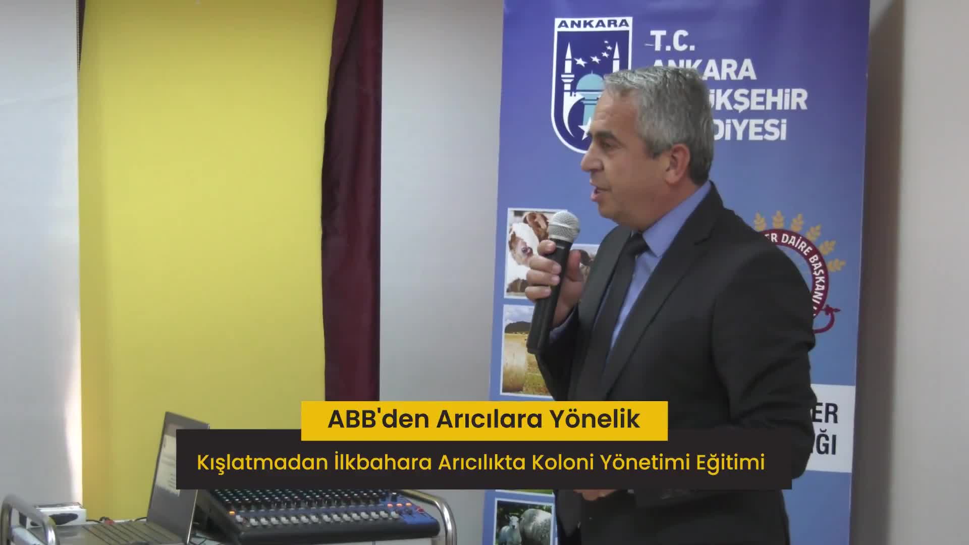 Ankara Büyükşehir Belediyesi'nden arı üreticilerine "Kışlatmadan İlkbahara Arıcılıkta Koloni Yönetimi" eğitimi