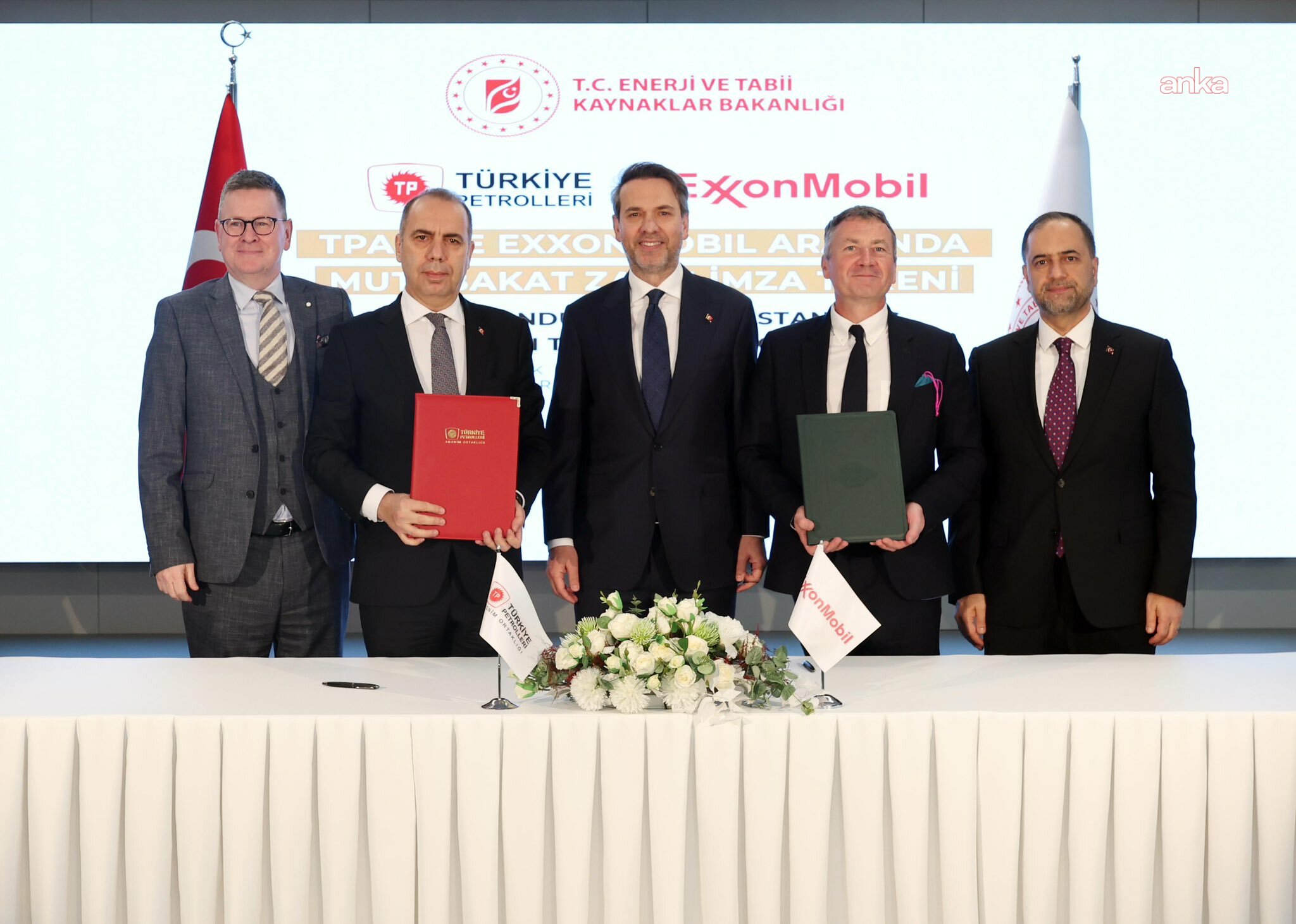 Türkiye Petrolleri ile ExxonMobil arasında mutabakat zaptı imzaladı