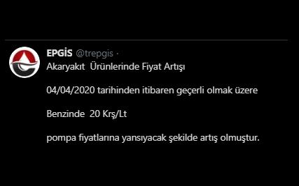 BENZİN YILA 6,76’DAN BAŞLADI YARIN 5,17’NİN ÜZERİNE ÇIKACAK