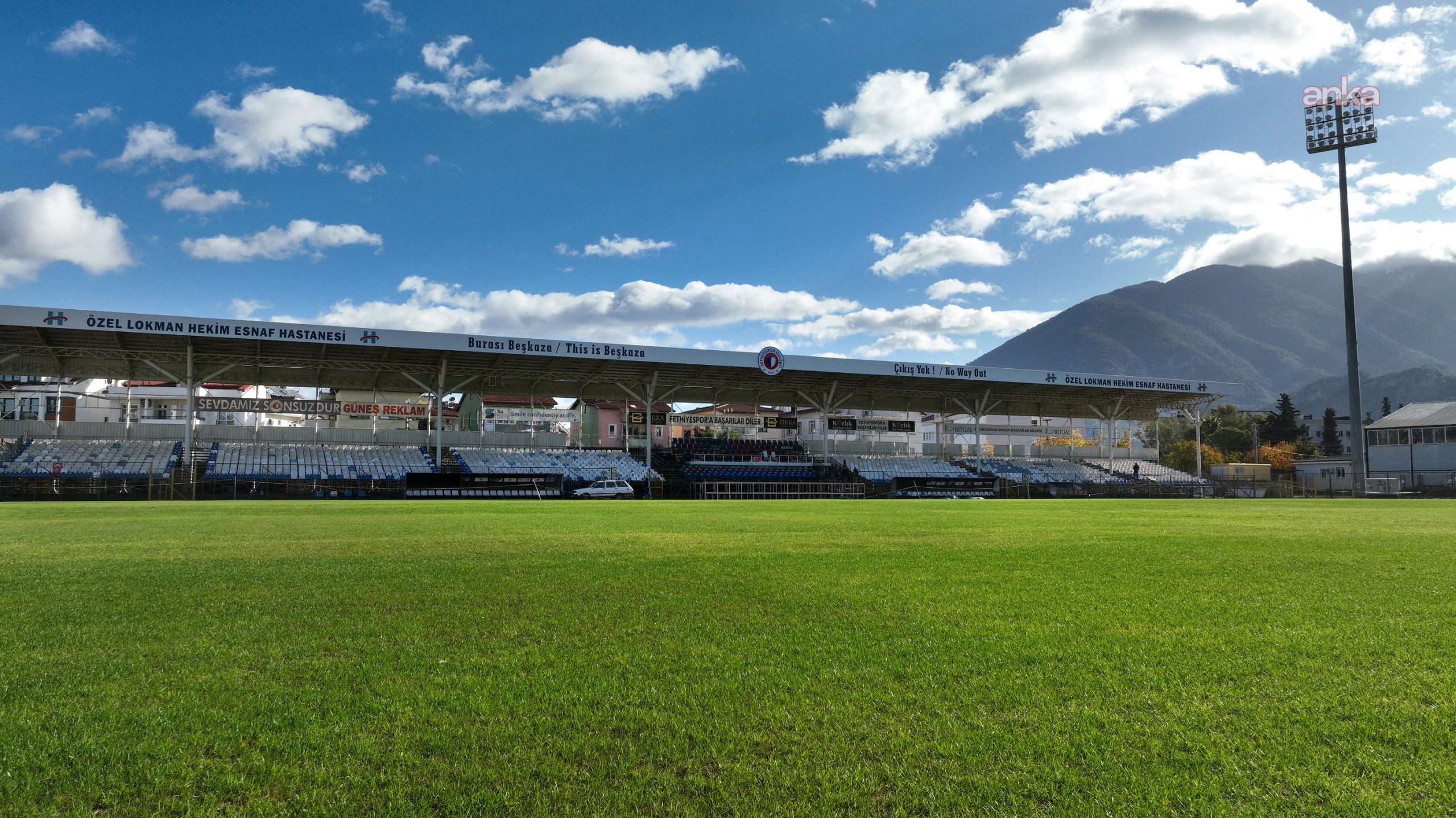 Fethiye şehir stadı Galatasaray maçına hazır