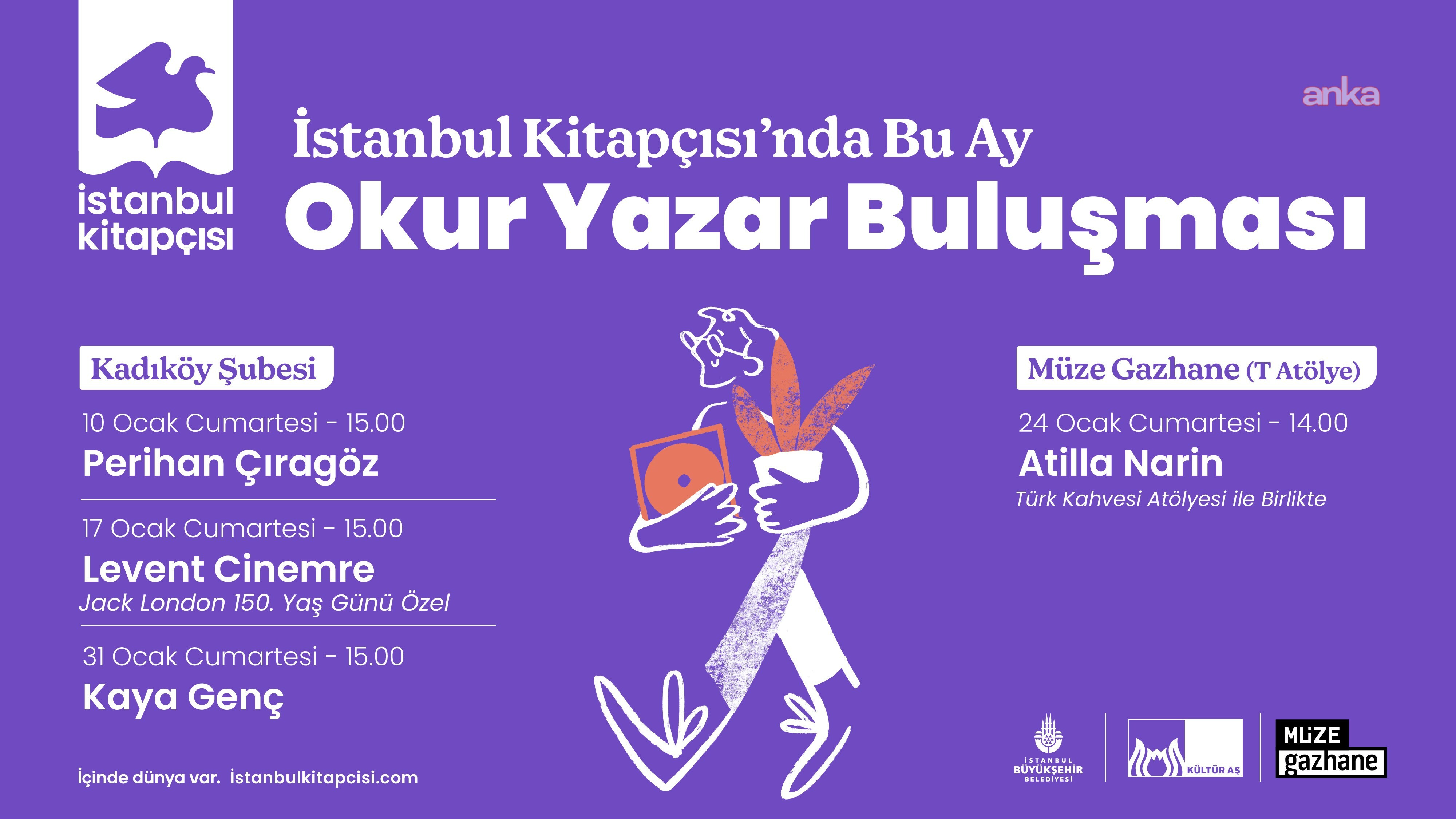 Okur Yazar Buluşması, ocak ayında İstanbul Kitapçısı’nda devam ediyor