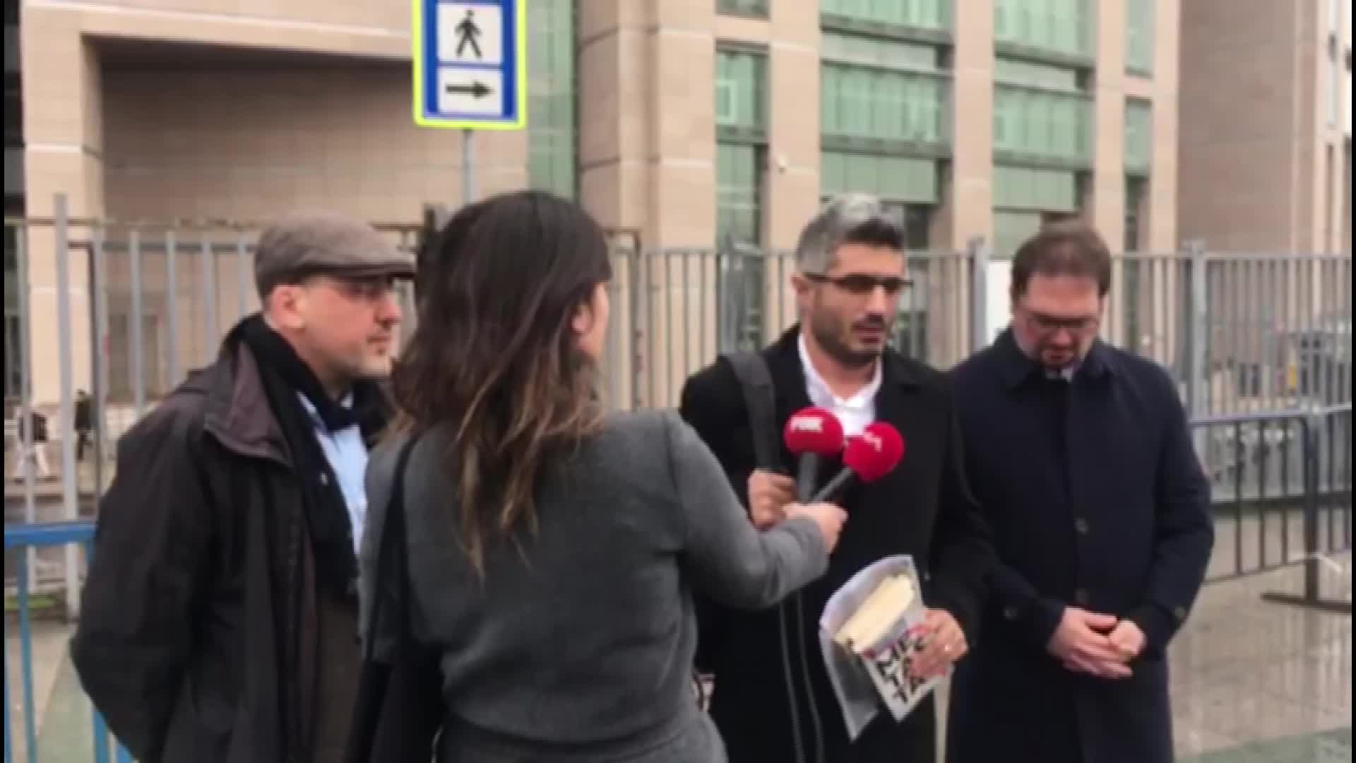 BARIŞ PEHLİVAN İFADE VERMEYE GİTTİĞİ ADLİYE ÖNÜNDE AÇIKLAMALARDA BULUNDU