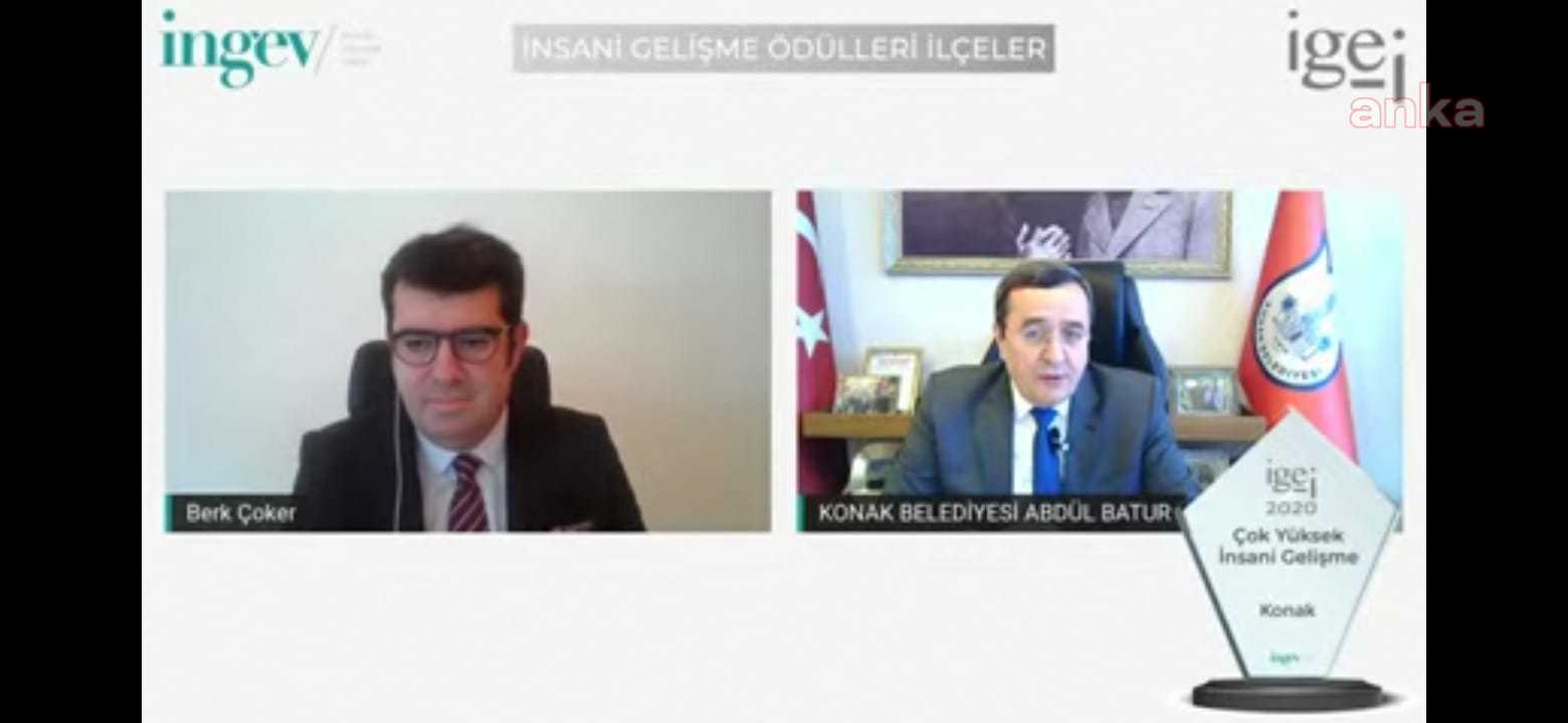 KONAK BELEDİYESİ'NE "ÇOK YÜKSEK İNSANİ GELİŞME" ÖDÜLÜ