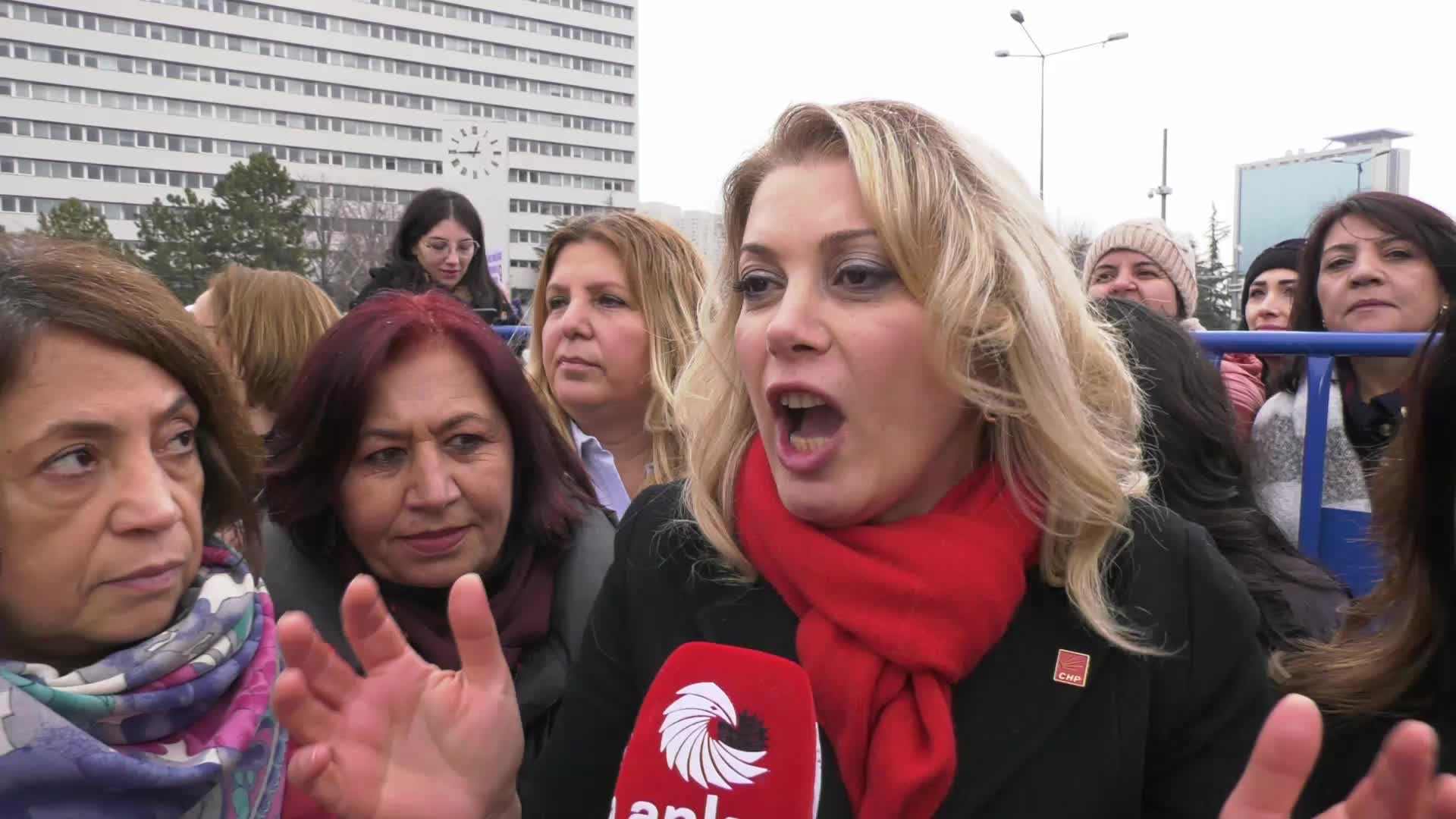 Ankara'da "Kadın Mitingi"... Asu Kaya: "Çeyrek asra yaklaşan AKP iktidarı döneminde en çok yaşam kaygısı ve hayat endişesi yaşayan kesim kadınlar oldu"