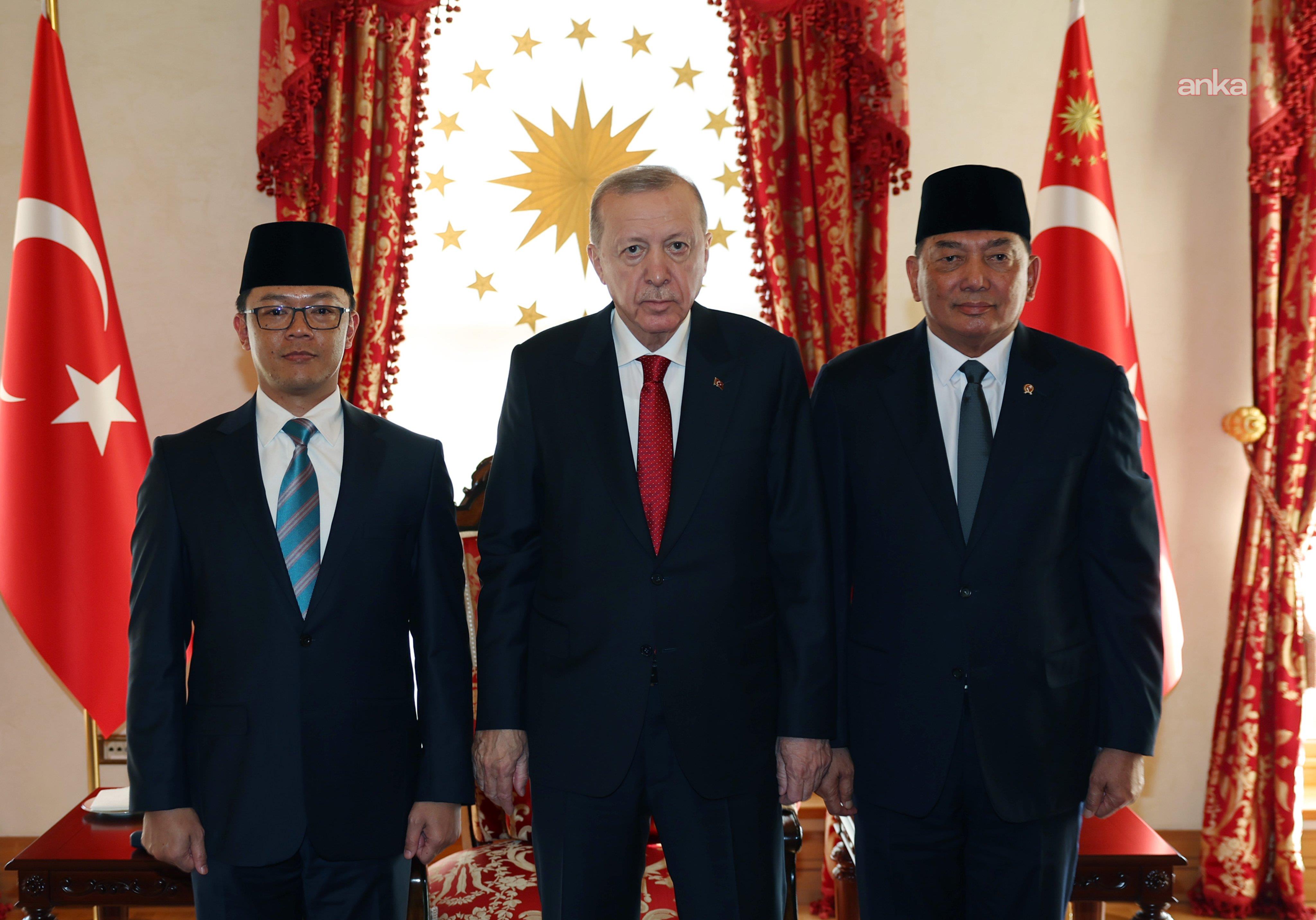 Cumhurbaşkanı Erdoğan, Endonezya Dışişleri ve Savunma Bakanlarını kabul etti