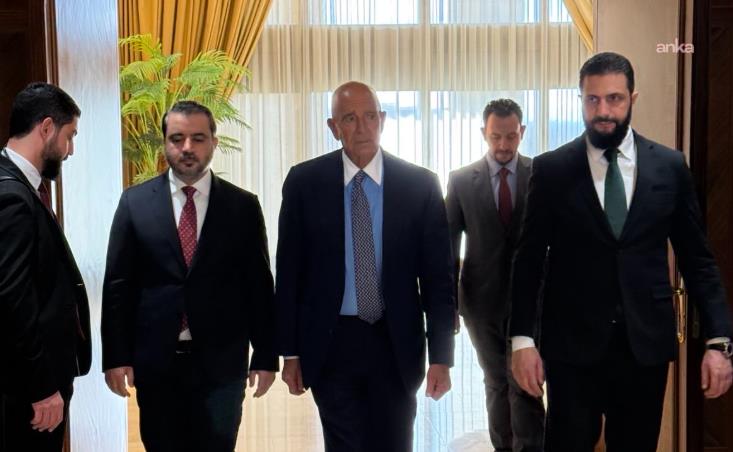 ABD'nin Suriye Özel Temsilcisi Barrack, Suriye Cumhurbaşkanı Şara ile bir araya geldi
