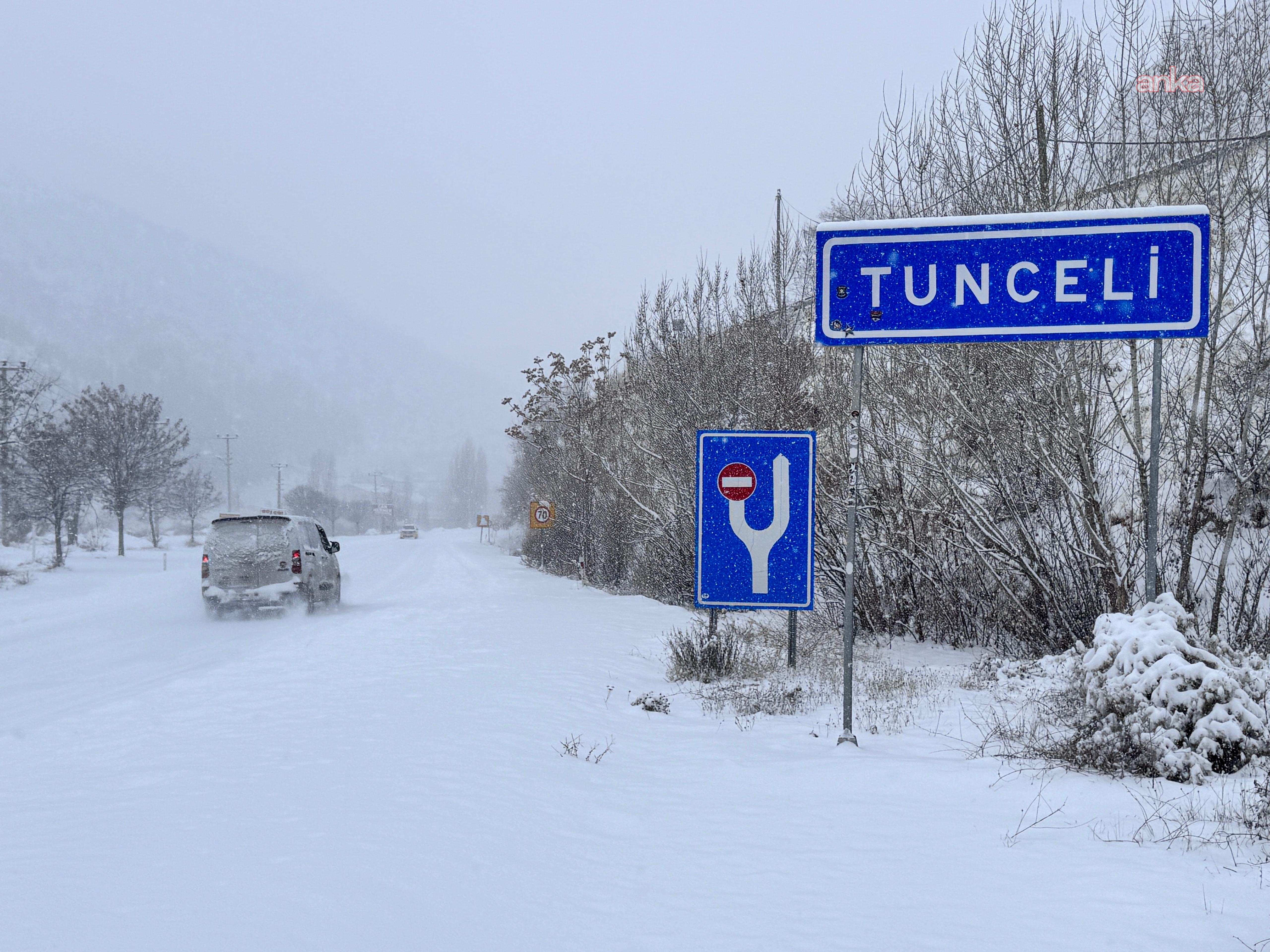 Tunceli’de yoğun kar yağışı nedeniyle eğitime 2 gün ara verildi