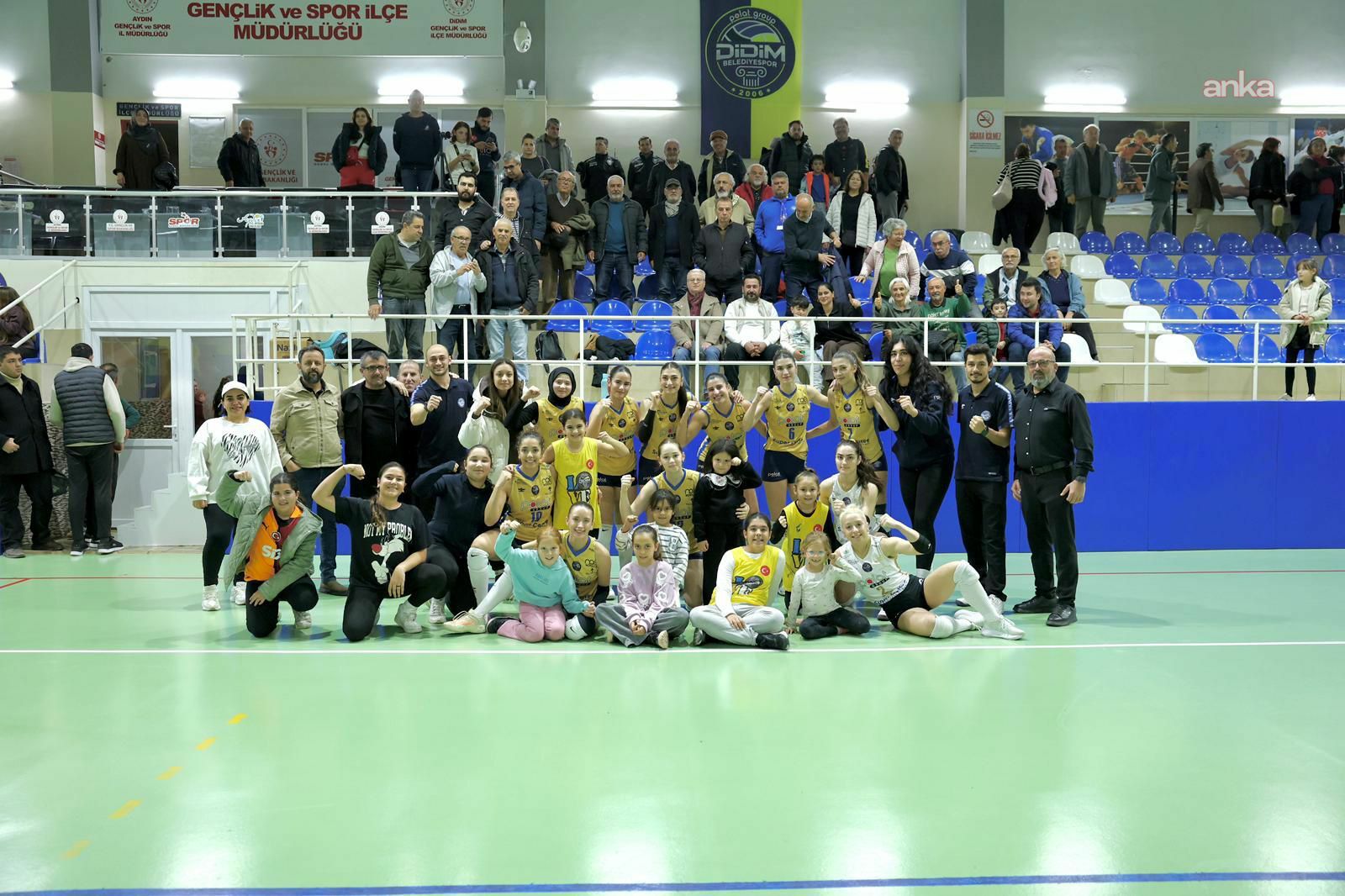 Didim Belediyespor Kadın Voleybol Takımı, Volkan Güç Spor’u 3–0 mağlup etti
