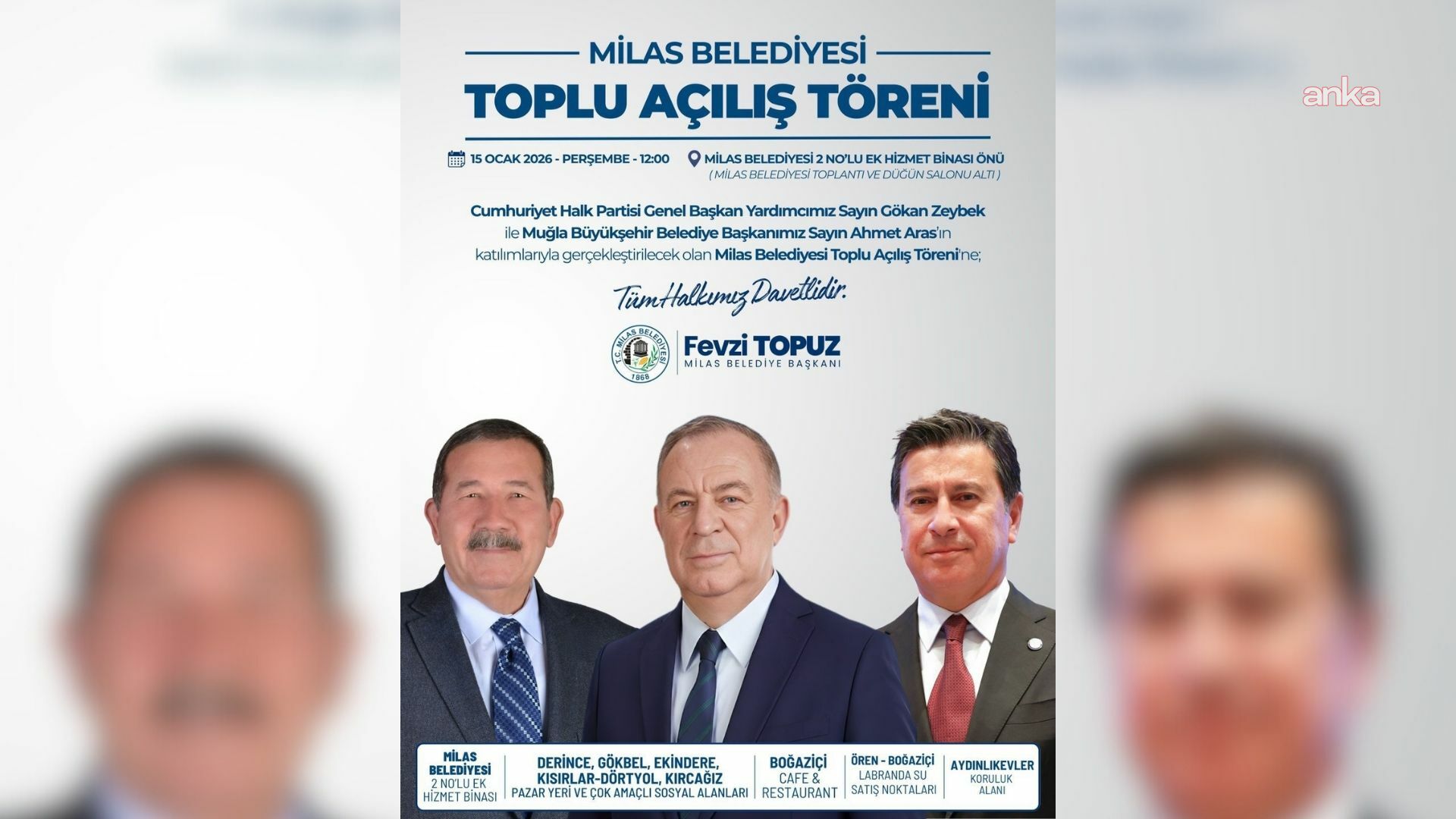 Milas Belediyesi'nden toplu açılış töreni