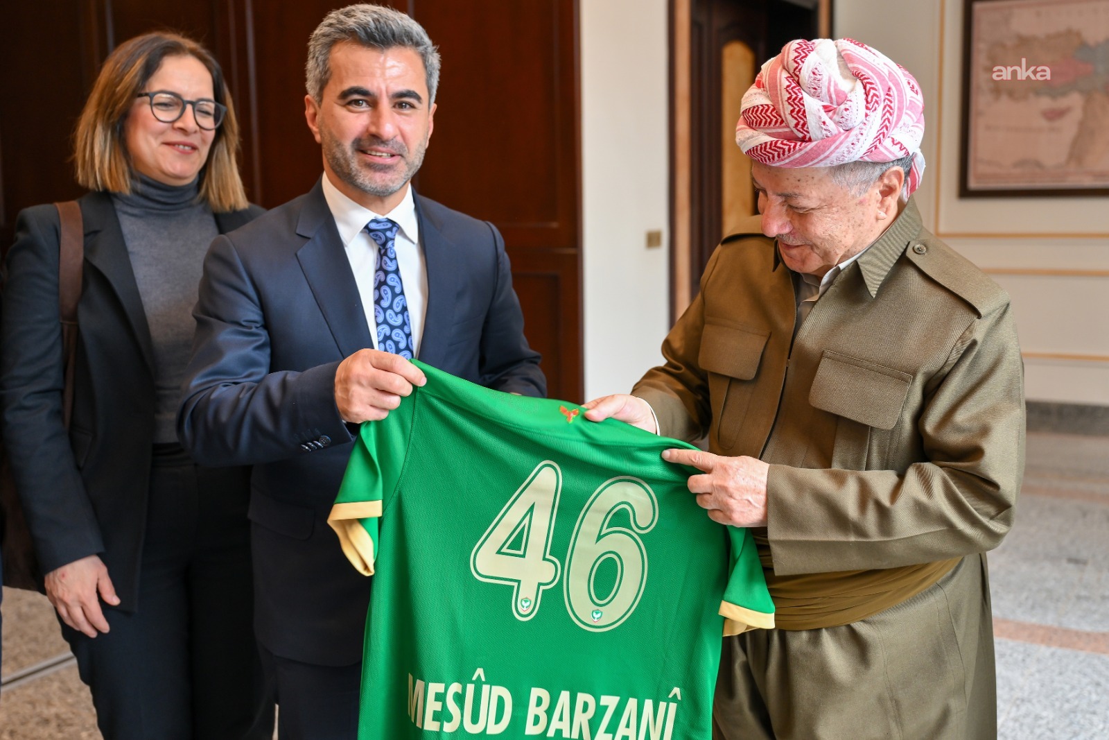 Amedspor’dan Mesud Barzani’ye ziyaret