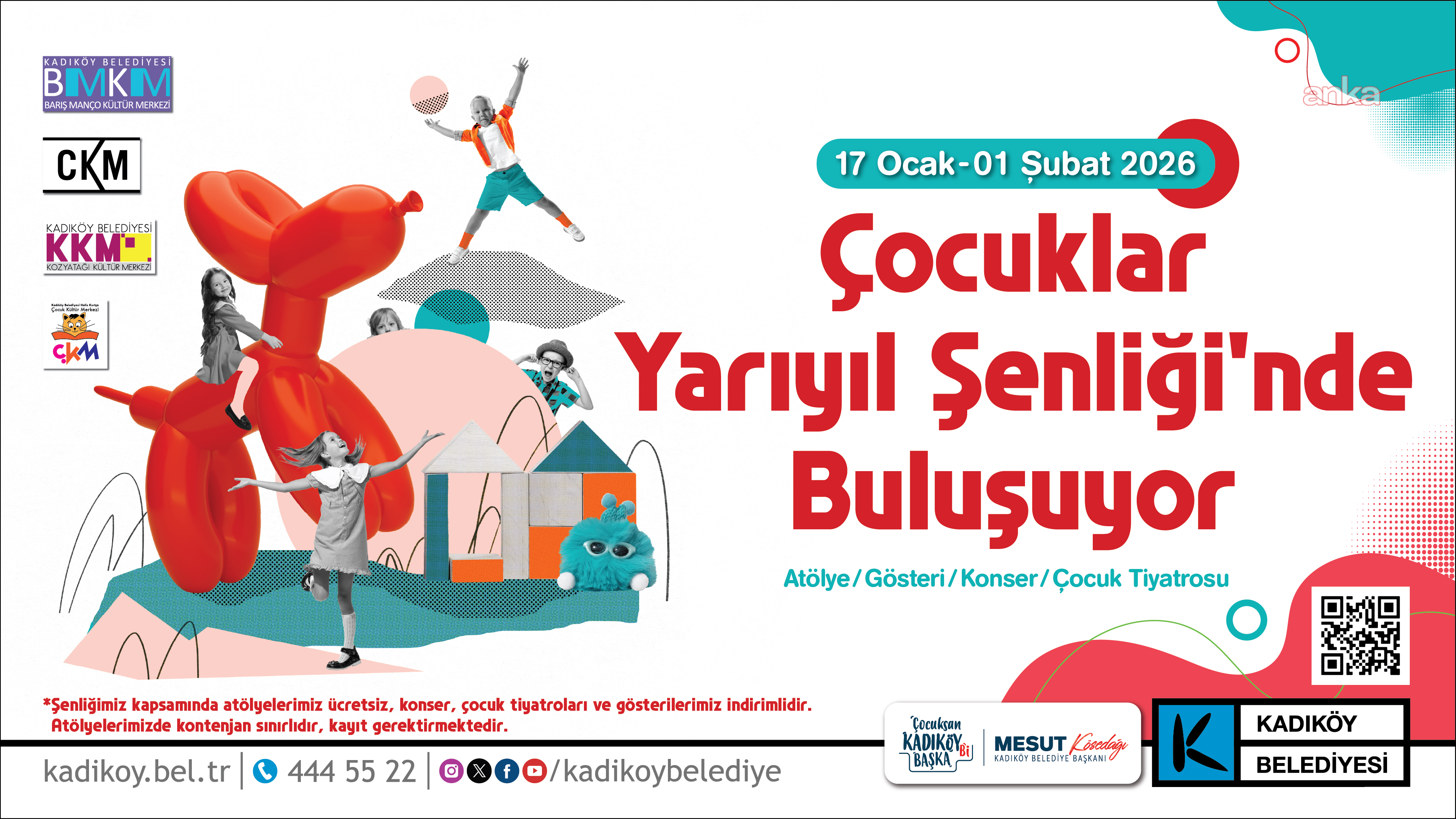 Kadıköy Belediyesi'nden çocuklar için "Yarıyıl Şenliği"