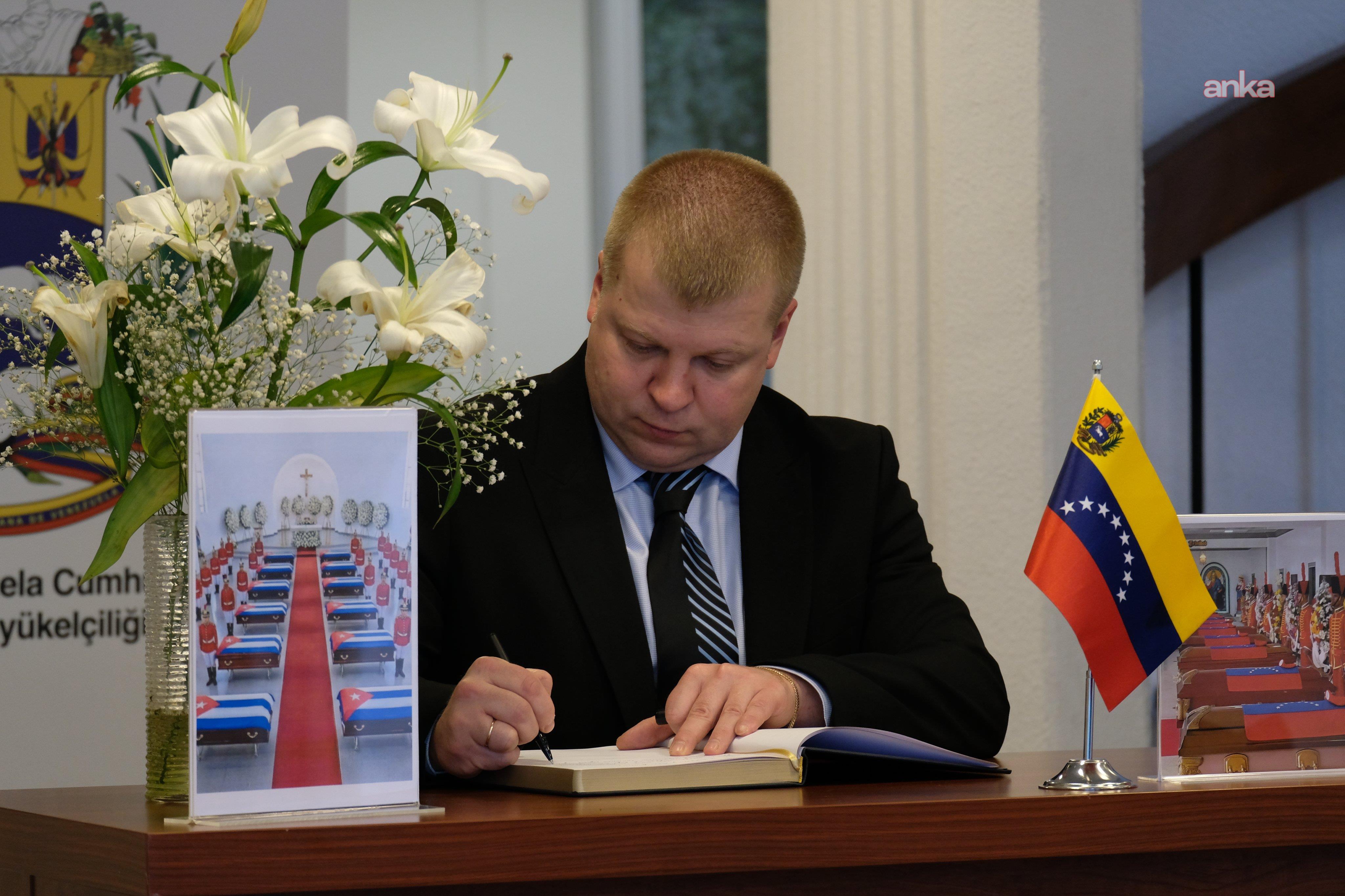 Rusya'nın Ankara Büyükelçiliği Maslahatgüzarı İvanov'dan Venezuela'nın Ankara Büyükelçiliği'ne taziye ziyareti