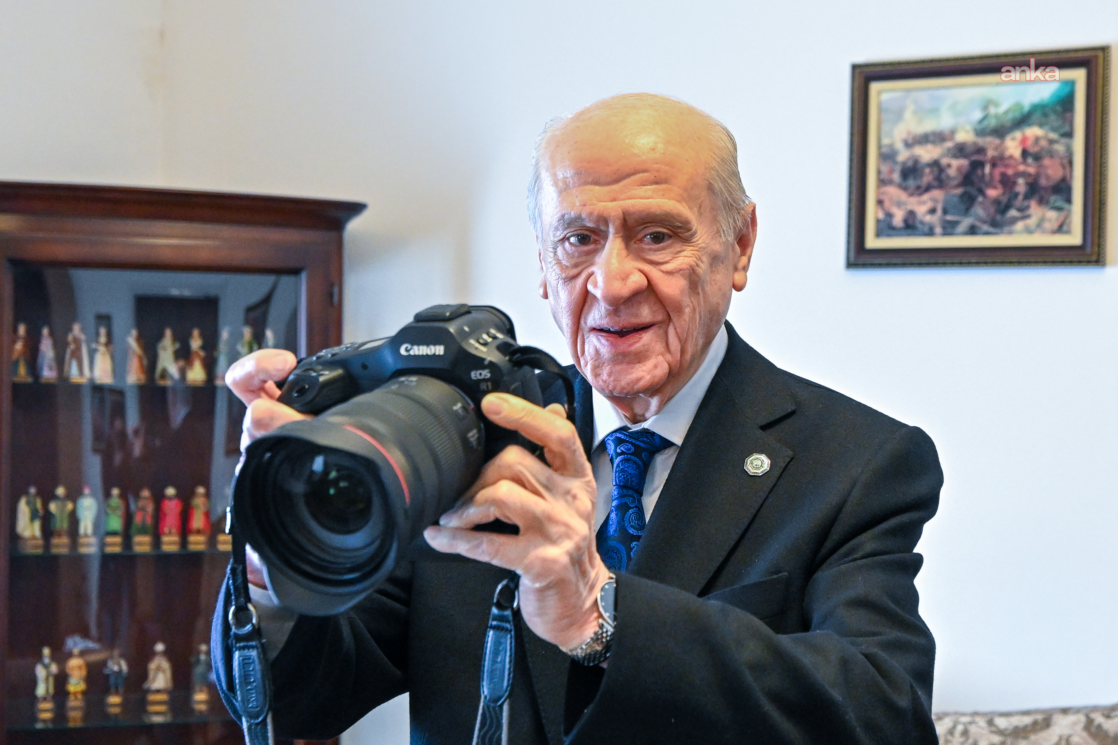 Türkiye Foto Muhabirleri Derneği, MHP Genel Başkanı Bahçeli'yi ziyaret etti