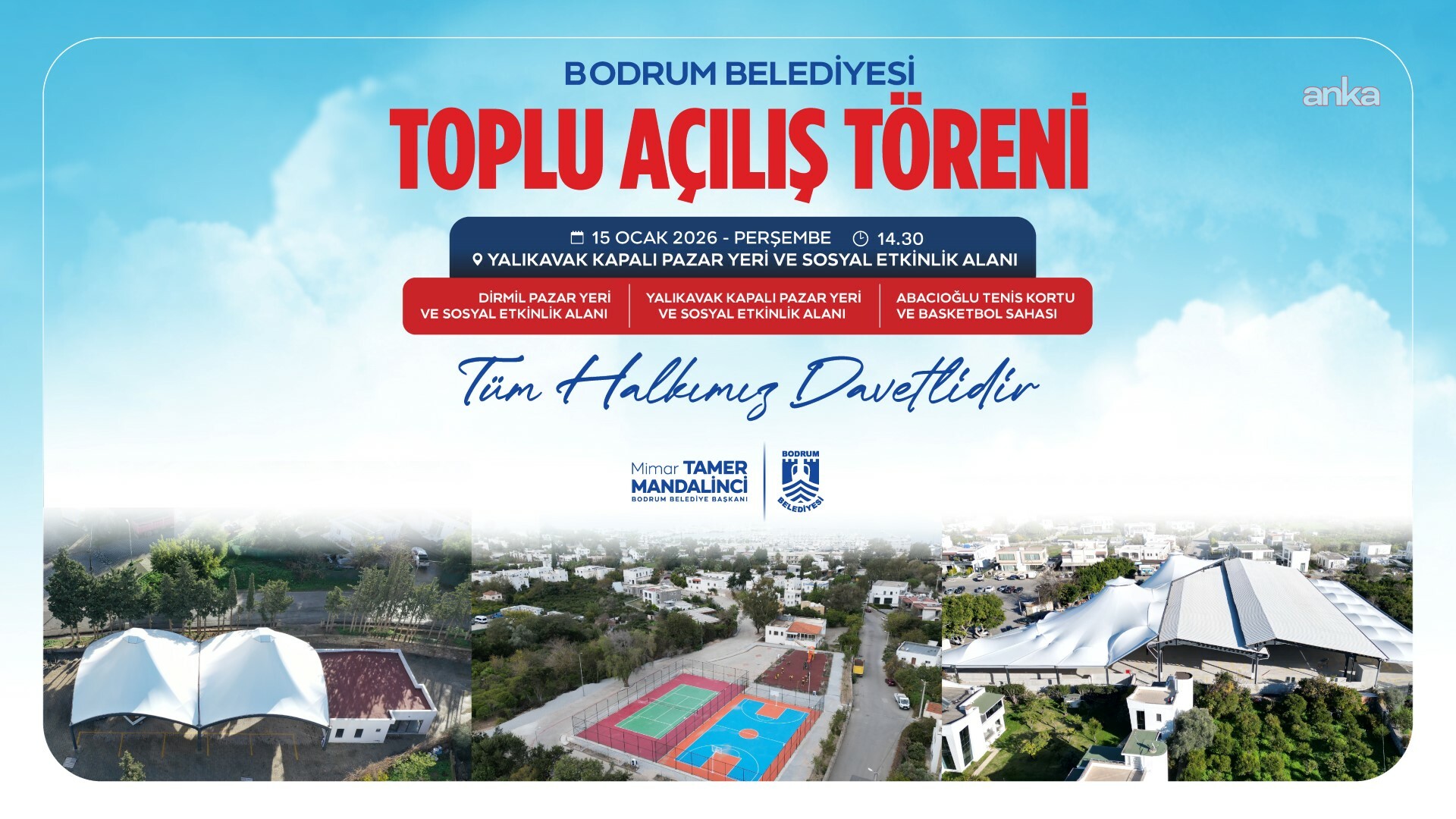 Bodrum Belediyesi’nden toplu açılış