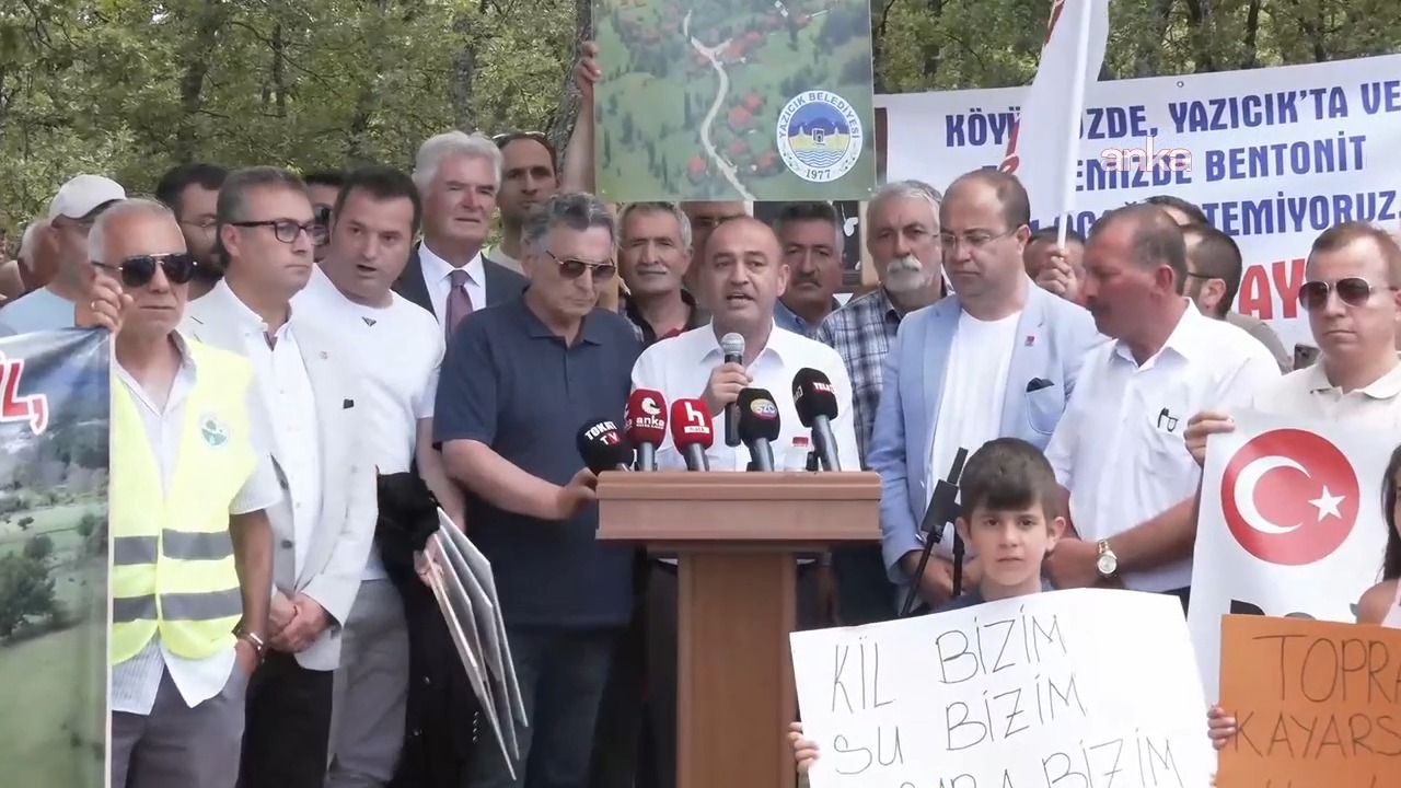 Tokat'ın Yazıcık Beldesi'ndeki bentonit ocağı projesinde yürütmeyi durdurma kararı verildi