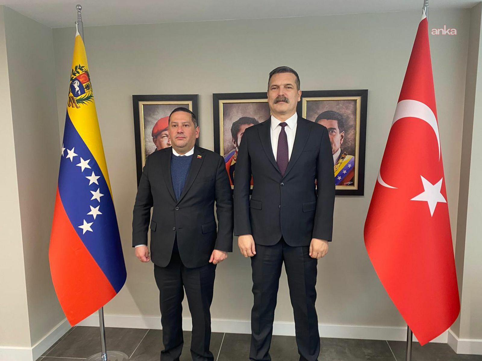 Erkan Baş, Venezuela'nın Ankara Büyükelçisi'ni ziyaret ederek, dayanışma duygularını iletti